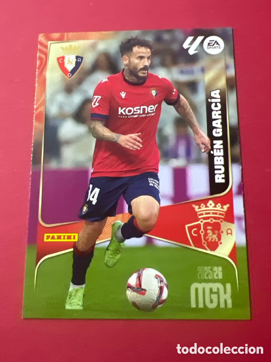 Cromos de Futebol: A755. 265 RUBEN GARCIA CA OSASUNA FICHAS ALBUM MEGACRACKS 2025 2026 MGK 25 26