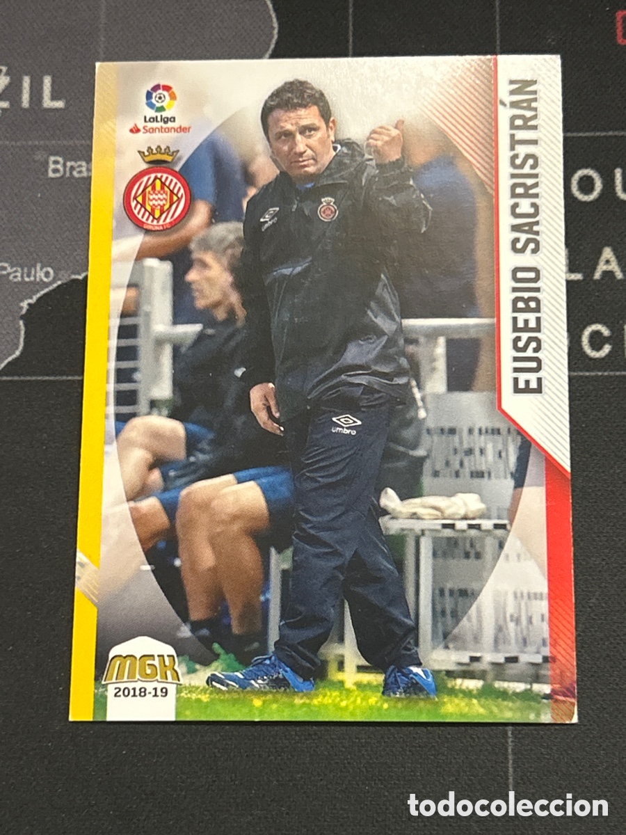 Cromos de Futebol: 265 EUSEBIO SACRISTAN (GIRONA) PANINI MEGACRACKS 2018 2019 18 19 ERROR