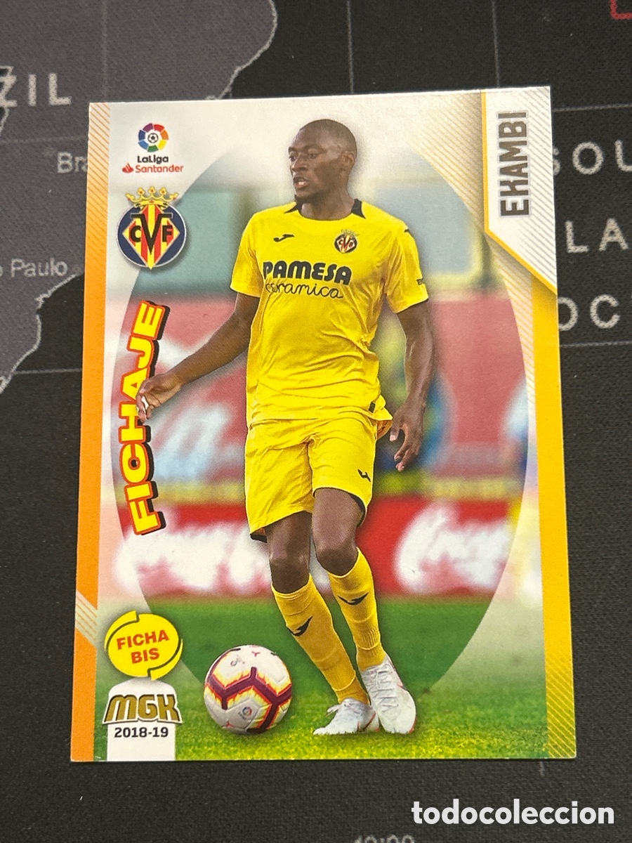 Cromos de Futebol: 533 BIS EKAMBI (VILLARREAL) FICHAJE PANINI MEGACRACKS 2018 2019 18 19