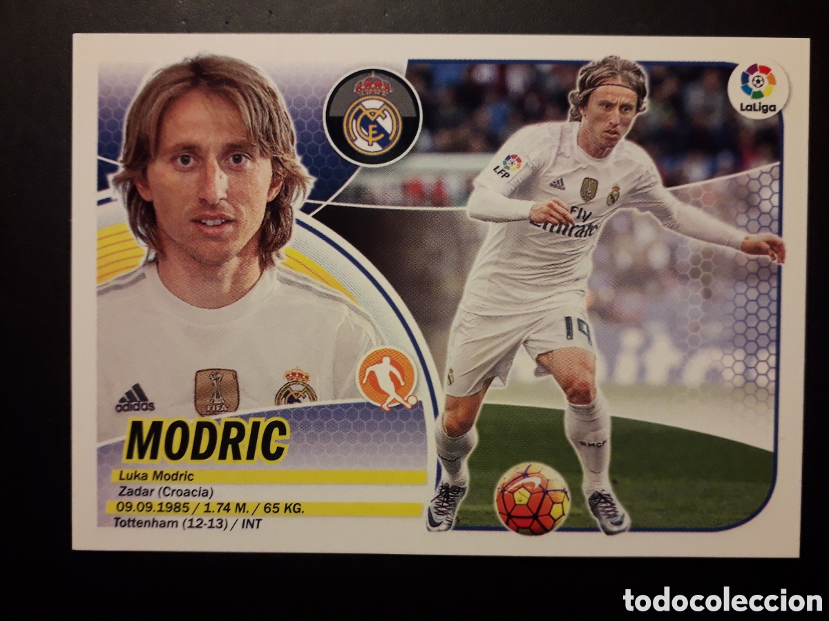 Cromos de F&uacute;tbol: MODRIC REAL MADRID LOGO LALIGA N&deg; 10 ED ESTE 2016 2017 16 17 SIN PEGAR PEDIDO M&Iacute;NIMO 3&euro;
