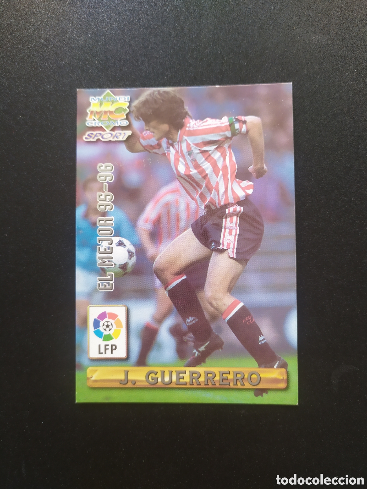 Cromos de f&uacute;tbol: Mundicromo fichas Liga 1996 1997 96 97 Guerrero el mejor n&deg; 412 Athletic Bilbao
