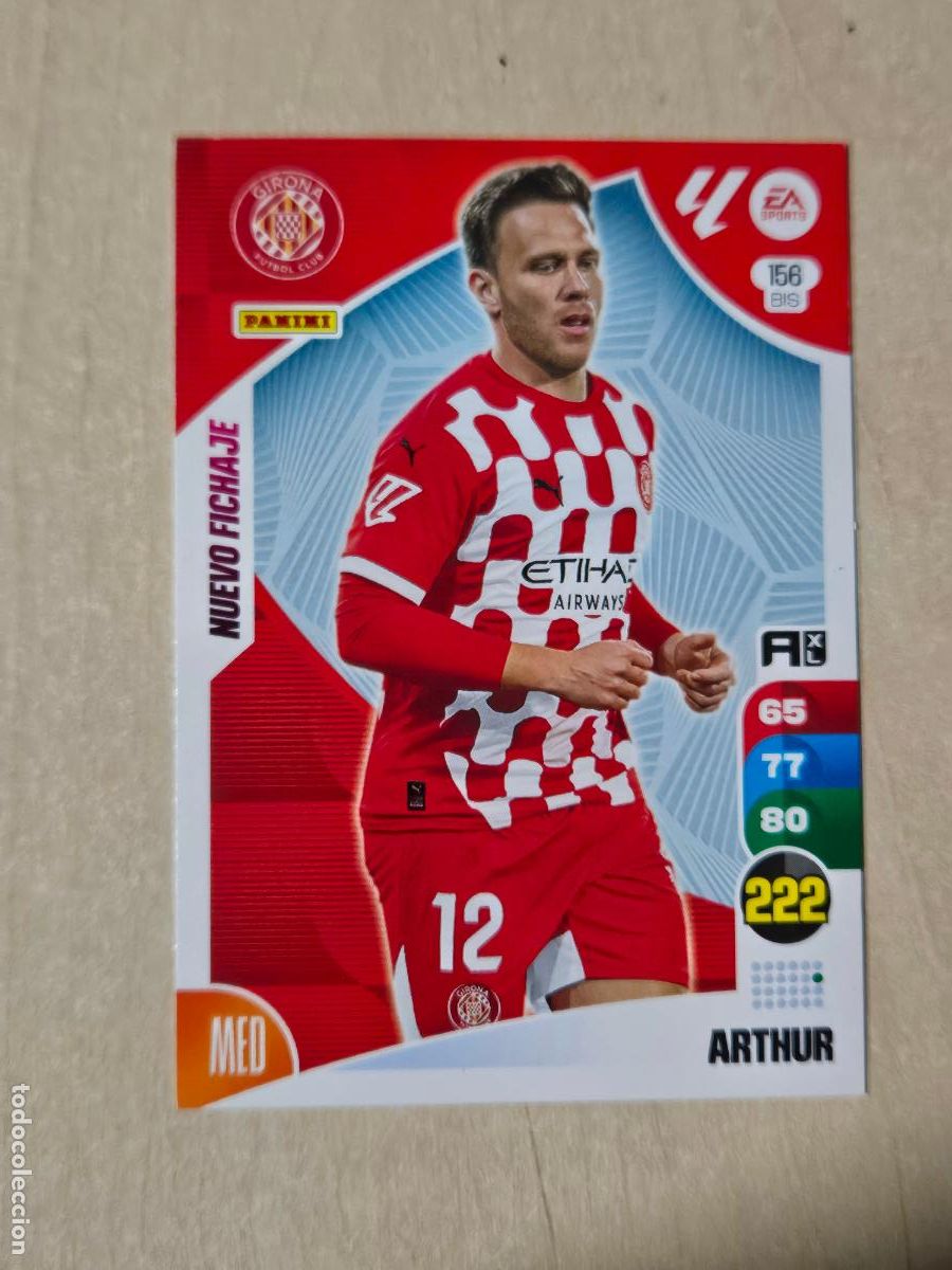 Fu&szlig;ball-Sticker: FICHA N&ordm; BIS 156 ARTHUR - ADRENALYN 24 25 - PANINI 2024 - 25 - CROMO - NUEVO FICHAJE