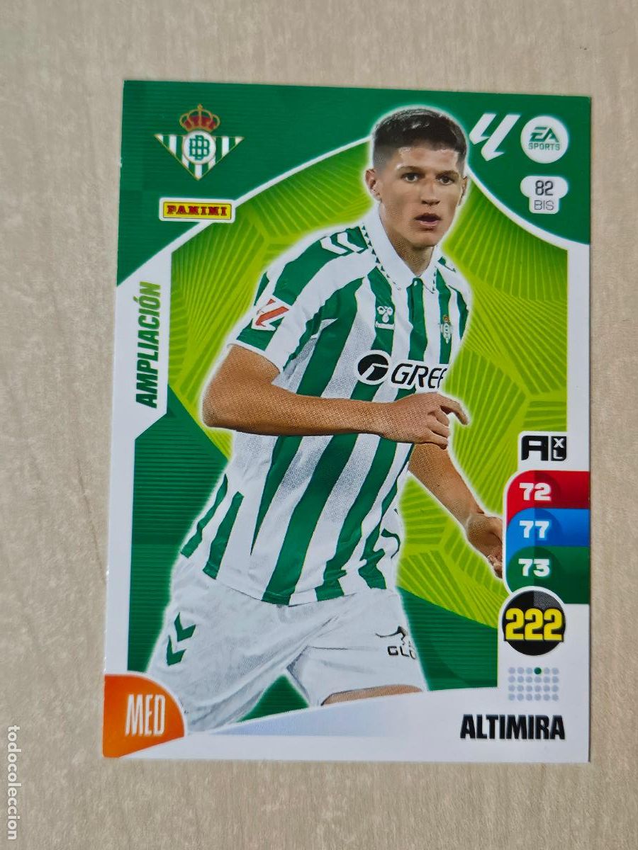 Fu&szlig;ball-Sticker: FICHA N&ordm; BIS 82 ALTIMIRA - ADRENALYN 24 25 - PANINI 2024 - 25 - CROMO - AMPLIACION