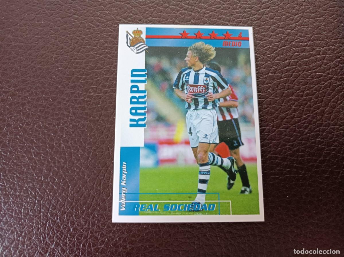 Fu&szlig;ball-Sticker: Karpin. Real Sociedad. Liga 2002-2003. Futbol Match Total. Magic Box Int.