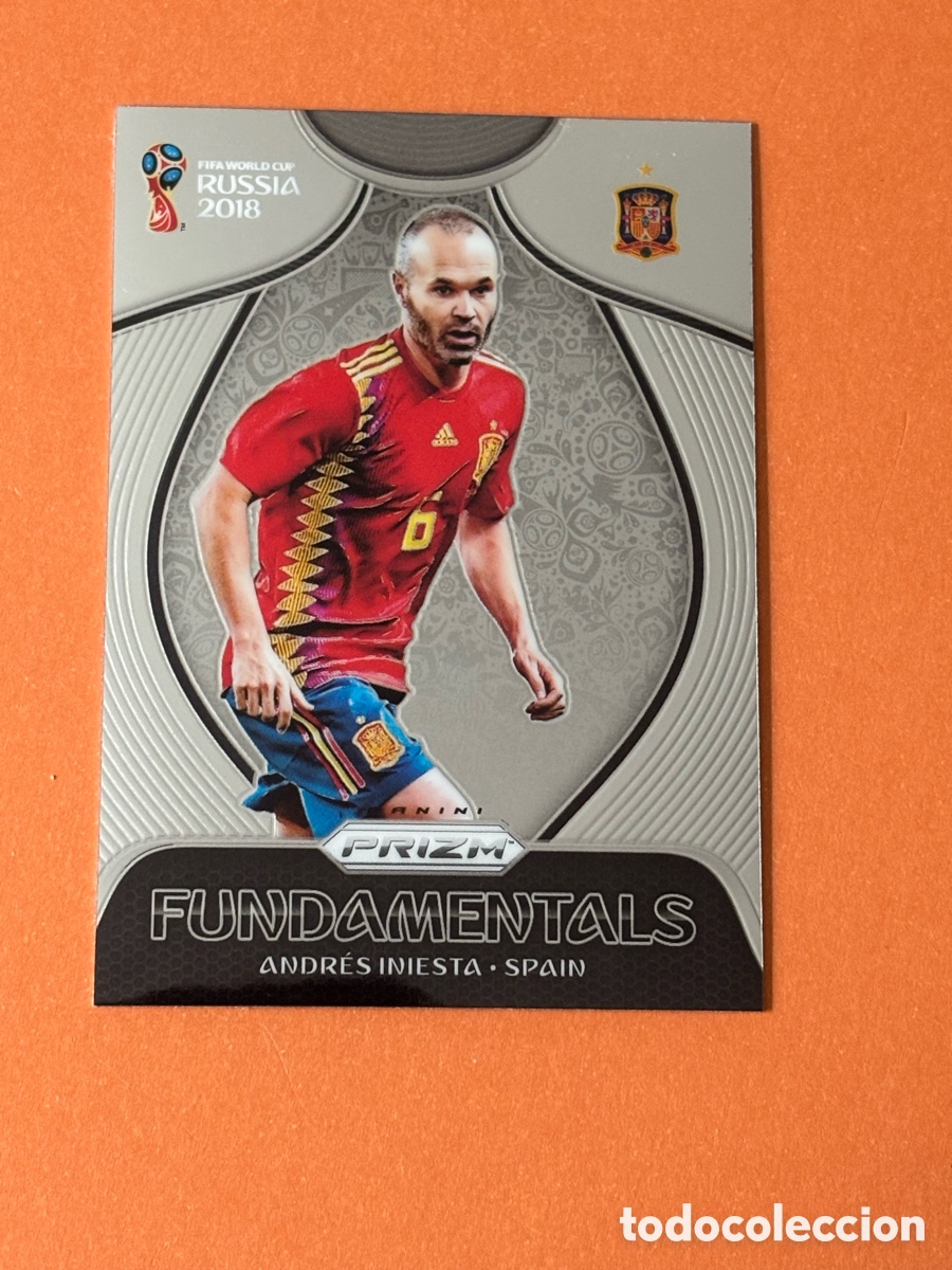 Cromos de F&uacute;tbol: Andr&eacute;s Iniesta Barcelona Espa&ntilde;a Prizm 2018 FIFA world Cup 18 Russia Fundamentals F-17