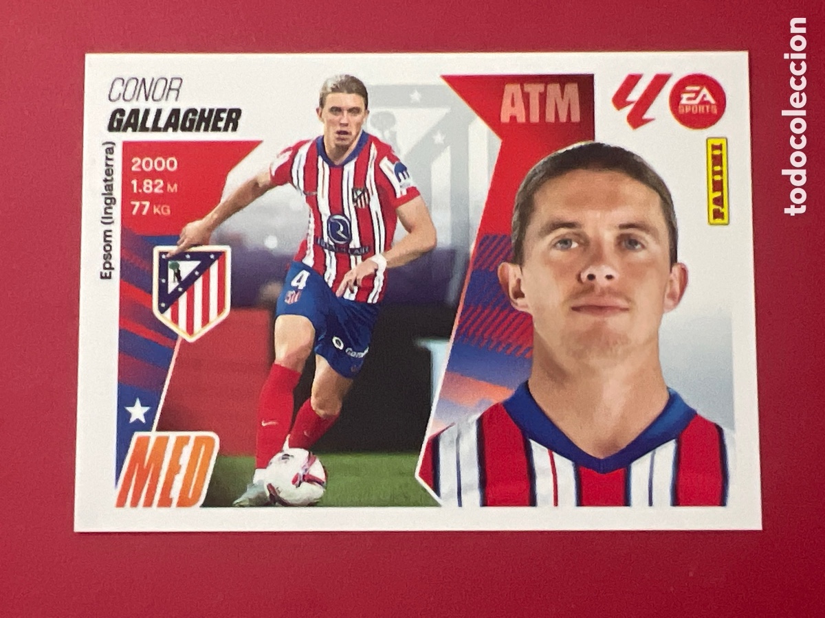Fu&szlig;ball-Sticker: A842. CROMO PANINI LIGA ESTE 2025-26 (25 - 26) - N&ordm; 10 - GALLAGHER - ATL&Eacute;TICO DE MADRID