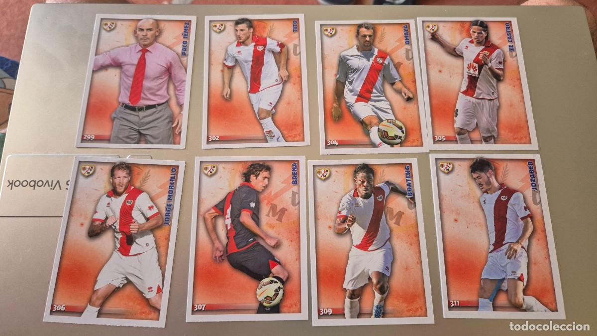 Fu&szlig;ball-Sticker: LOTE MUNDICROMO 2014 2015. EQUIPO RAYO VALLECANO. SON 14 CROMOS SIN REPETIR