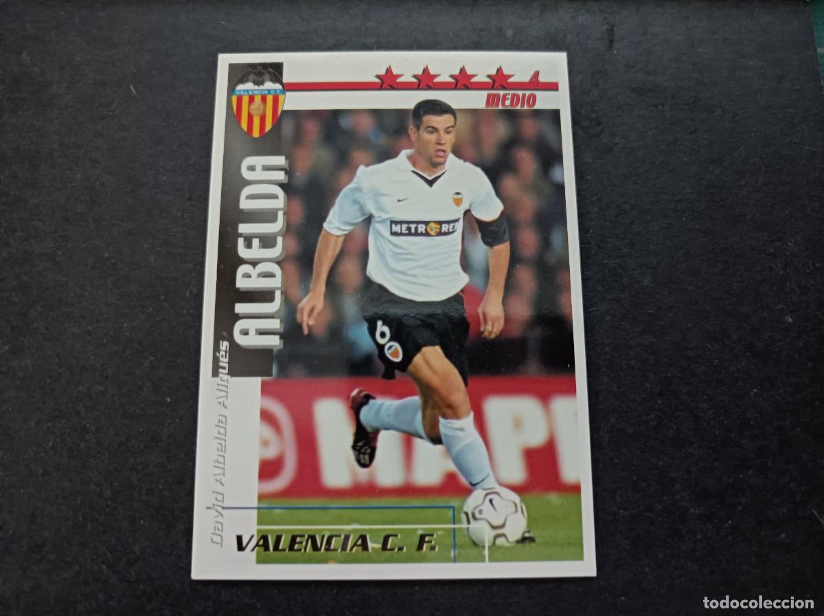 Football Stickers: Albelda. Valencia C. F. Liga 2002-2003. Futbol Match Total. Magic Box Int.