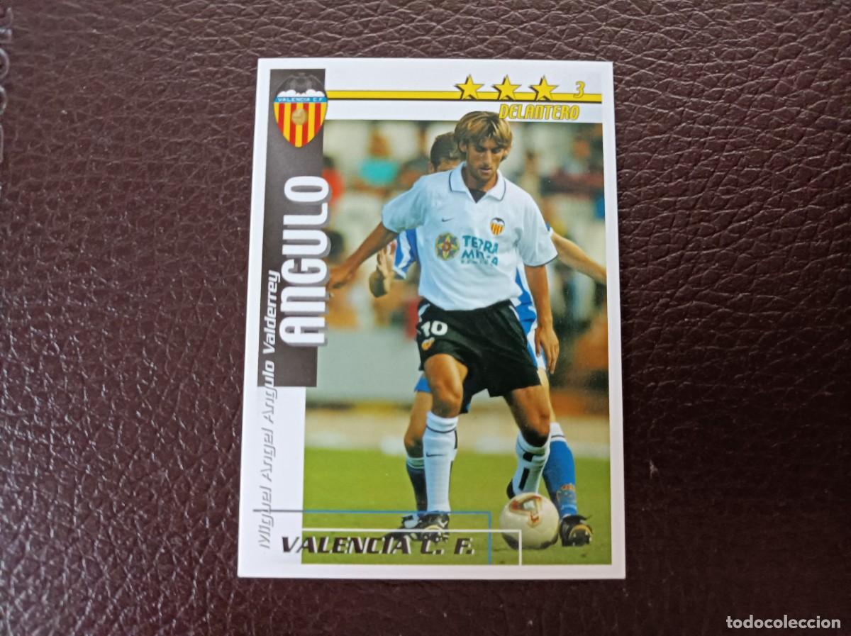 Cromos de Futebol: Angulo. Valencia C. F. Liga 2002-2003. Futbol Match Total. Magic Box Int.