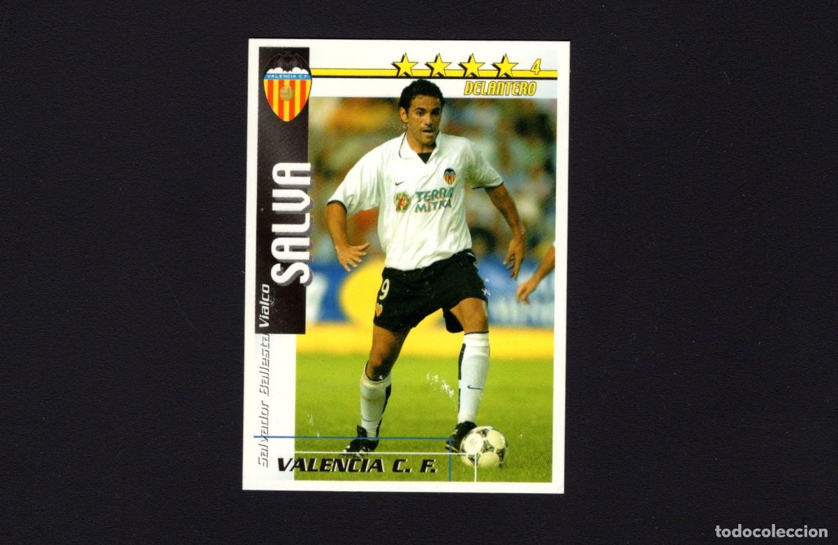 Fu&szlig;ball-Sticker: Salva. Valencia C. F. Liga 2002-2003. Futbol Match Total. Magic Box Int.