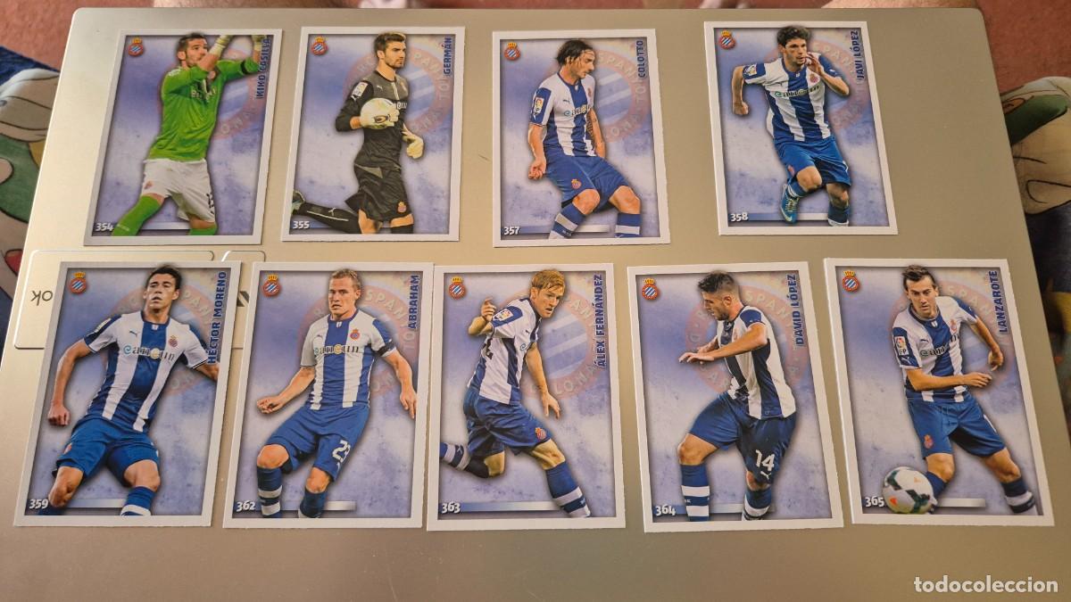 Fu&szlig;ball-Sticker: LOTE MUNDICROMO 2014 2015. EQUIPO ESPANYOL. SON 17 CROMOS SIN REPETIR