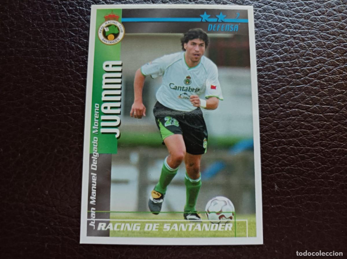 Figurine di Calcio: Juanma. Racing de Santander. Liga 2002-2003. Futbol Match Total. Magic Box Int.