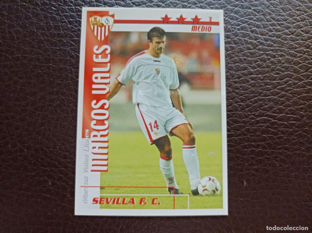 Fu&szlig;ball-Sticker: Marcos Vales. Sevilla F.C.. Liga 2002-2003. Futbol Match Total. Magic Box Int.