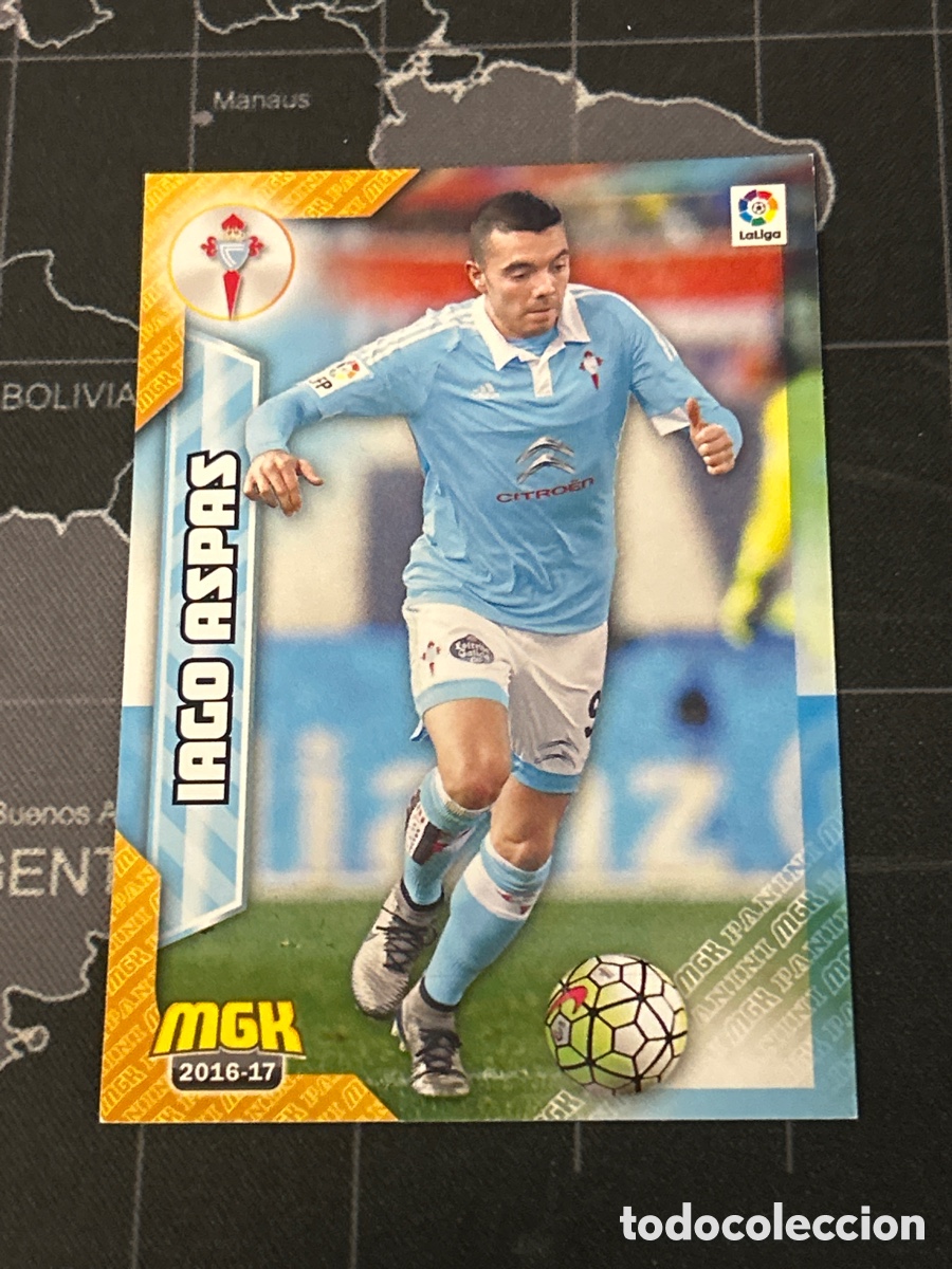 Cromos de F&uacute;tbol: 153 IAGO ASPAS (CELTA VIGO) PANINI MEGACRACKS 2016 2017 16 17