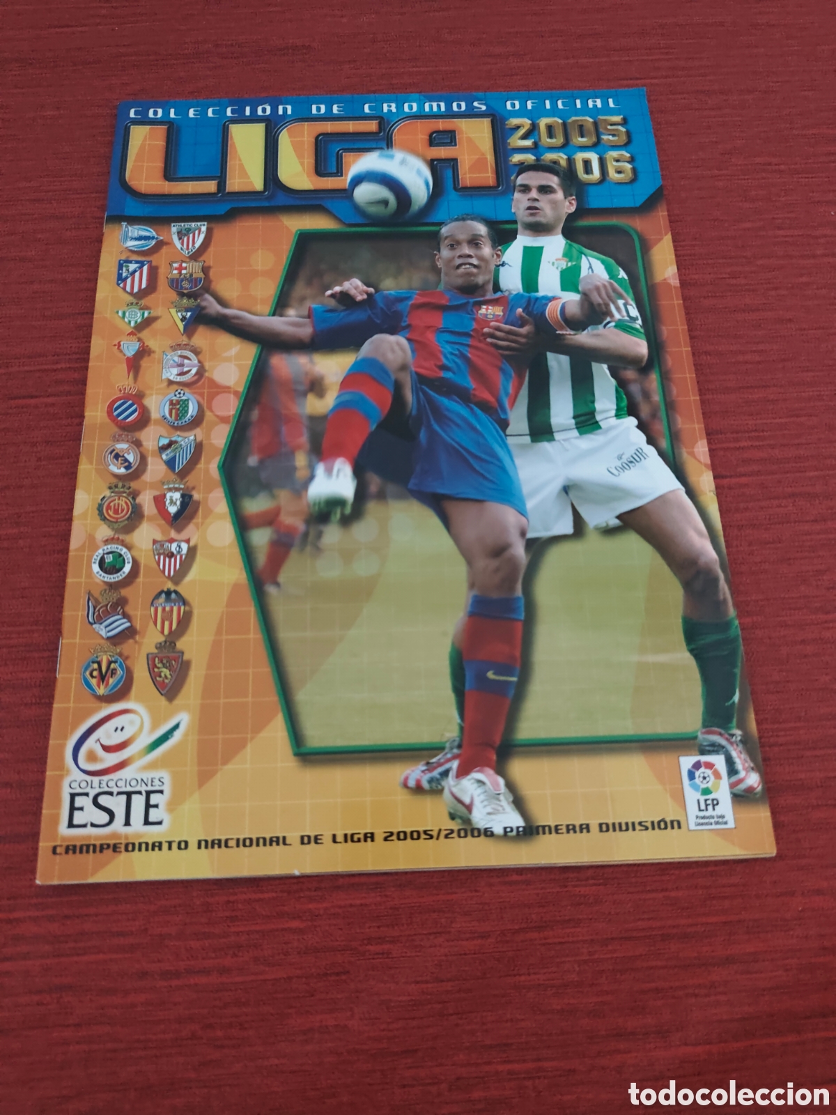 Cromos de F&uacute;tbol: &Aacute;LBUM VAC&Iacute;O PLANCHA EDICIONES ESTE 2005 2006 #2