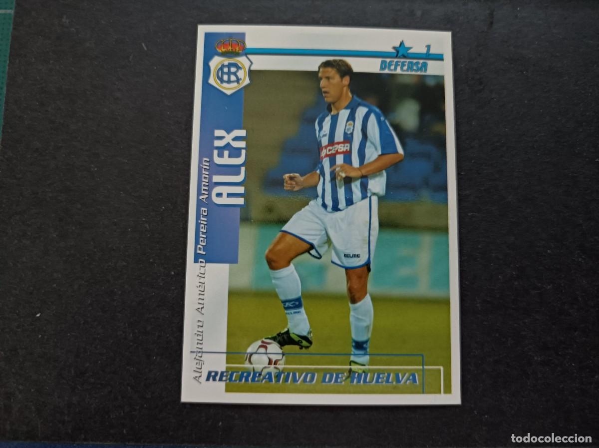 Cromos de Futebol: Alex. Recreativo de Huelva. Liga 2002-2003. Futbol Match Total. Magic Box Int.