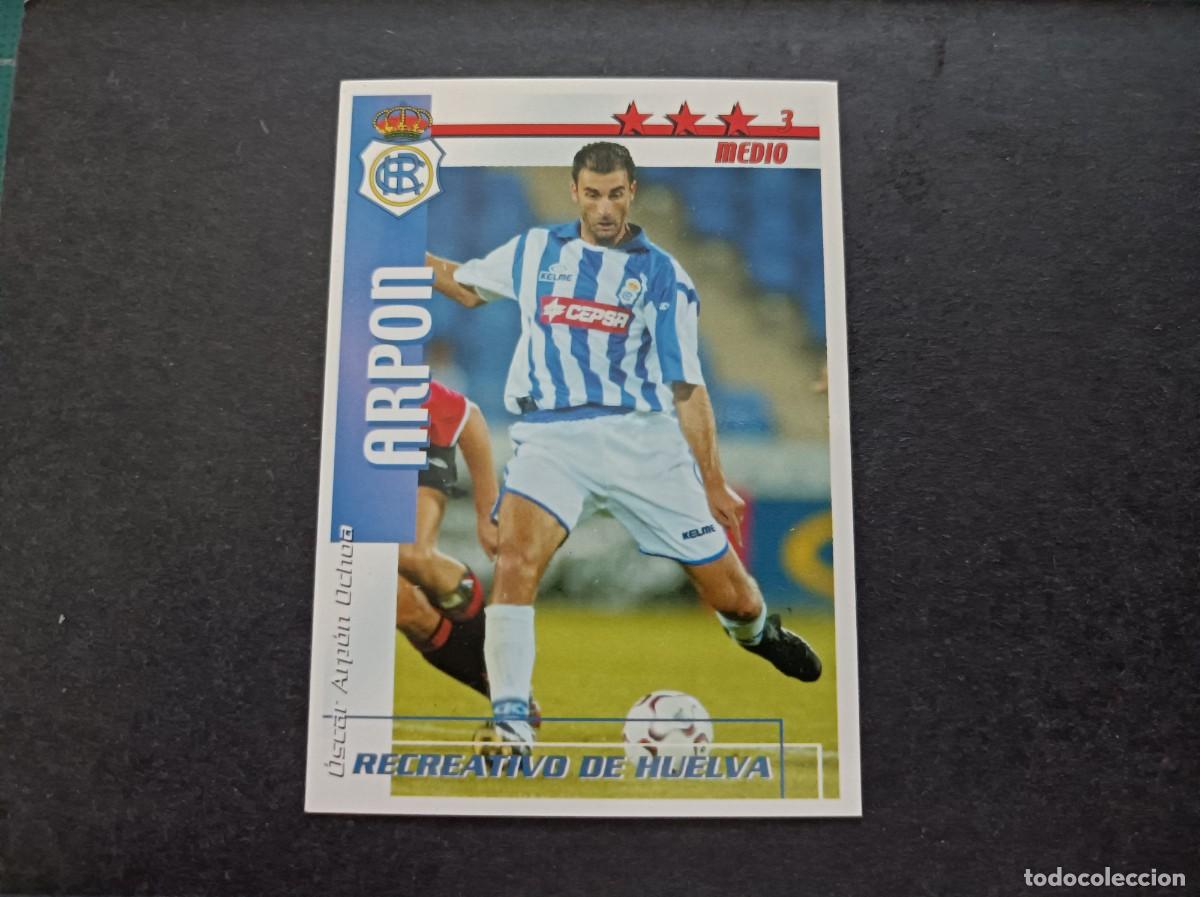 Fu&szlig;ball-Sticker: Arpon. Recreativo de Huelva. Liga 2002-2003. Futbol Match Total. Magic Box Int.