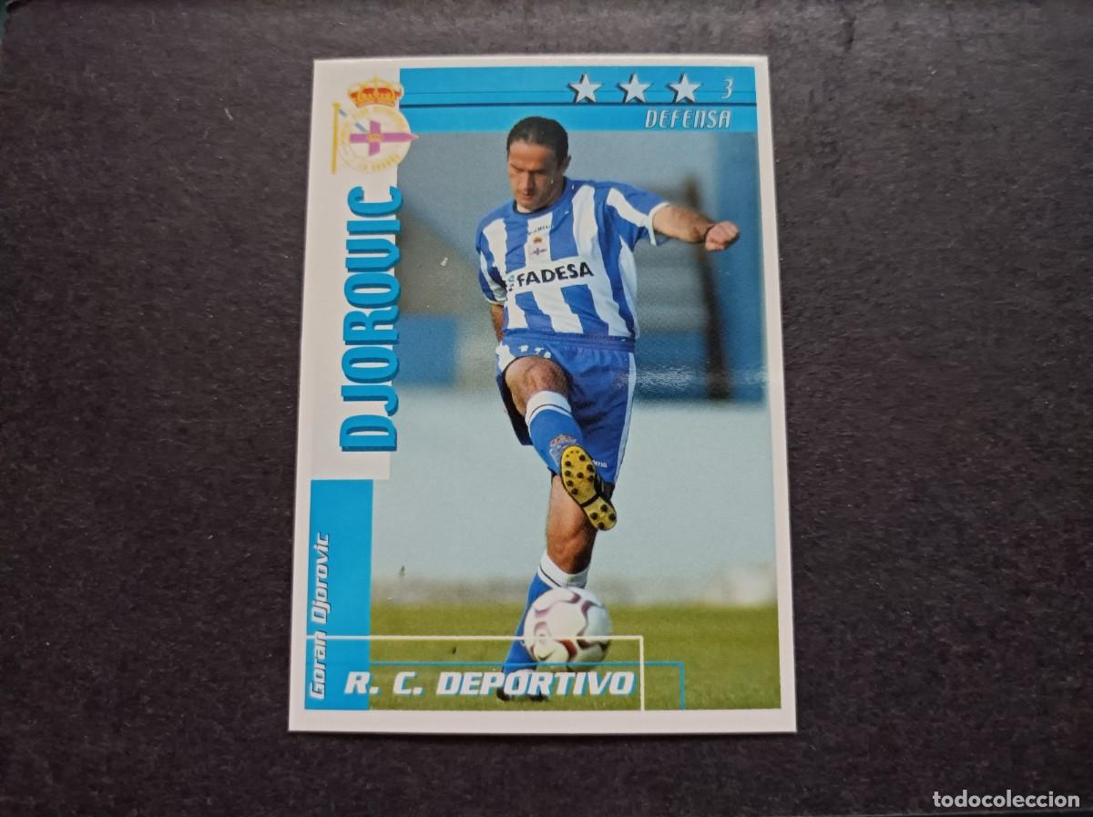 Fu&szlig;ball-Sticker: Djorovic. R. C. Deportivo. Liga 2002-2003. Futbol Match Total. Magic Box Int.