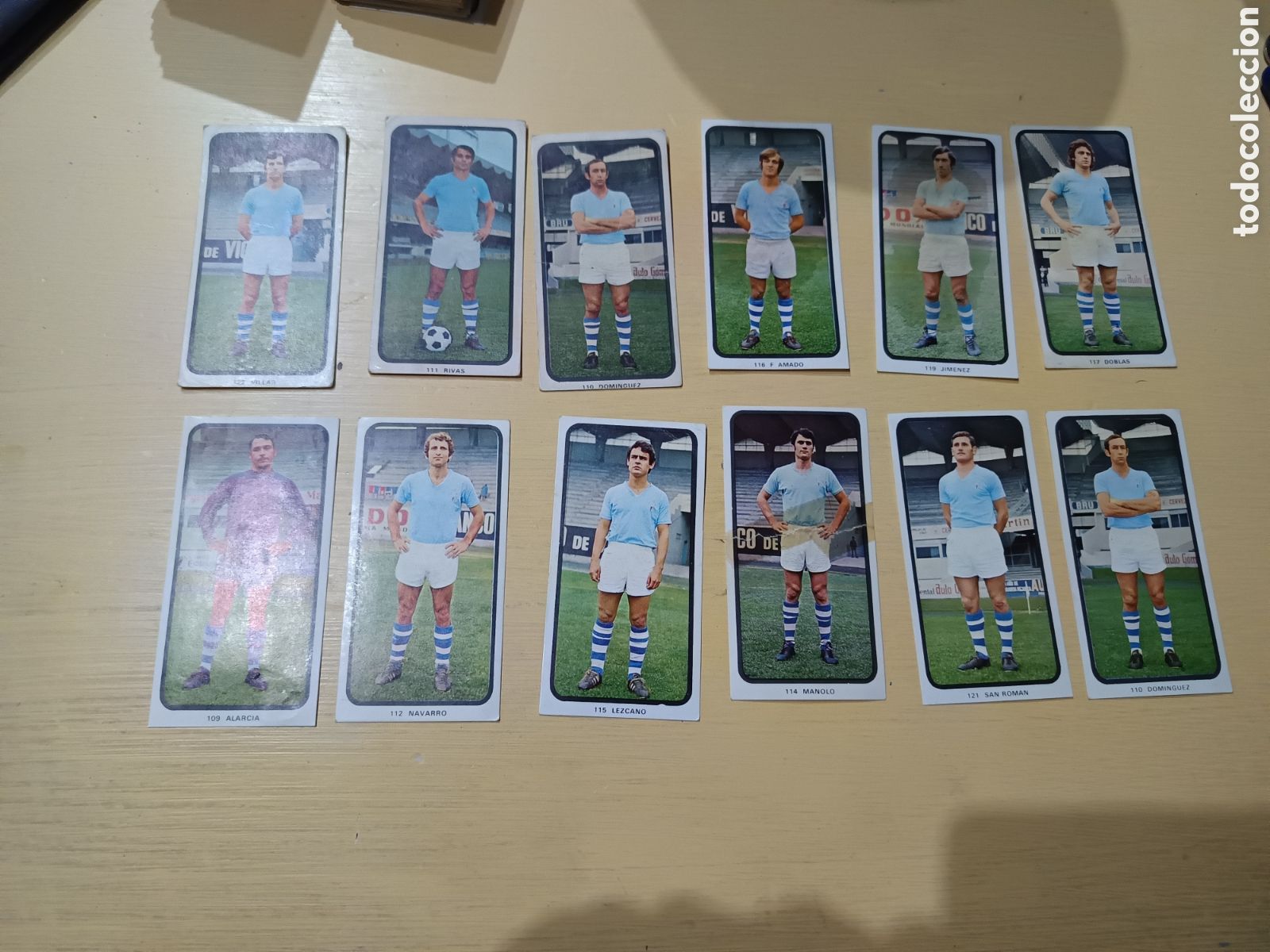 Cromos de F&uacute;tbol: ED. RUIZ ROMERO 1973.74 LOTE DE 11 CROMOS RC CELTA DE VIGO ( DESPEGADOS )