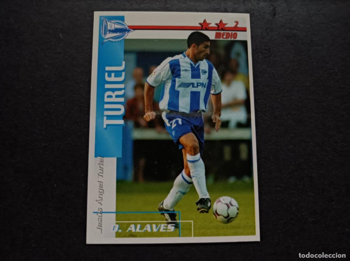 Figurine di Calcio: Turiel. D. Alaves. Liga 2002-2003. Futbol Match Total. Magic Box Int.