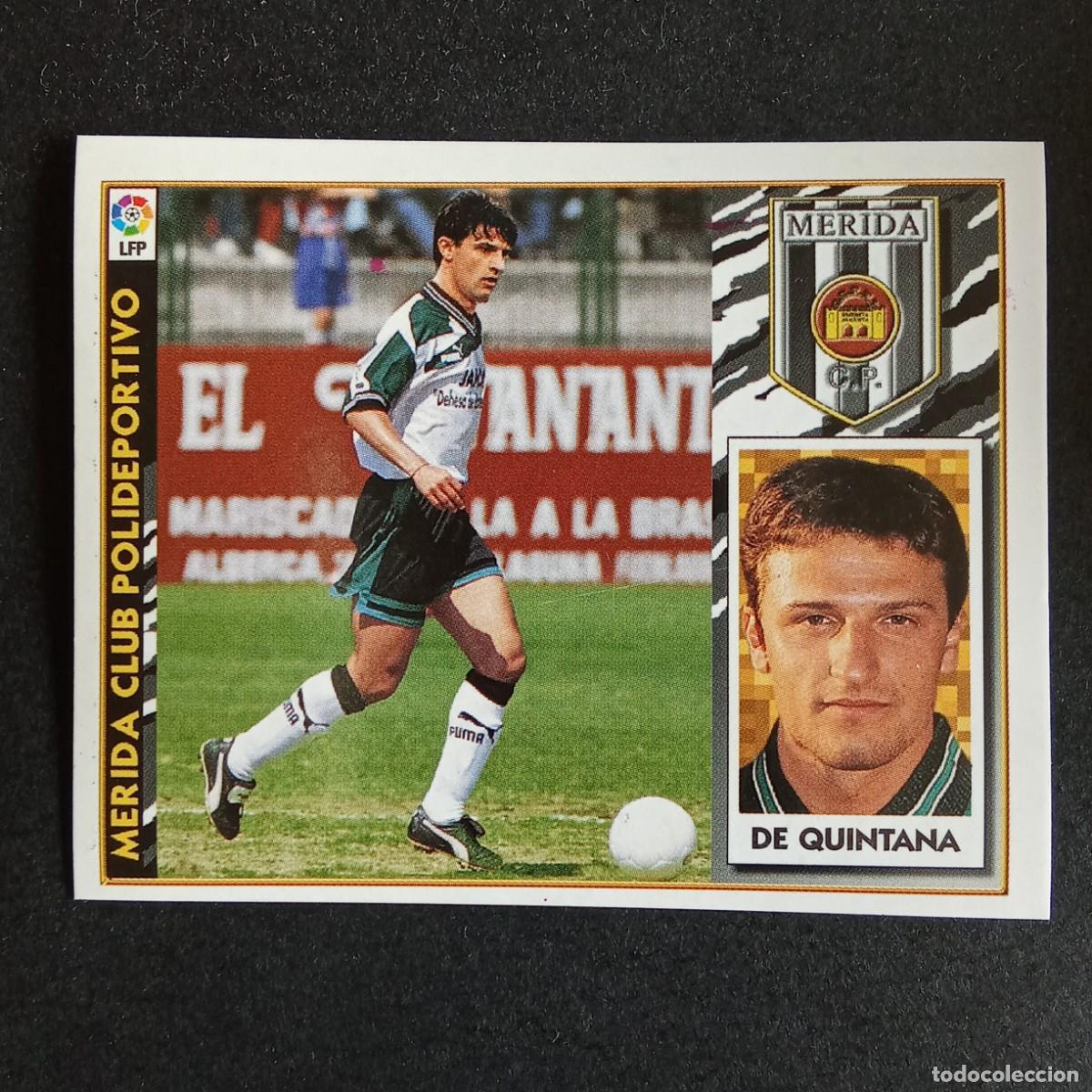 Cromos de f&uacute;tbol: CROMO LIGA 1997 1998 97 98 EDICIONES ESTE COLOCA DE QUINTANA MERIDA NUNCA PEGADO