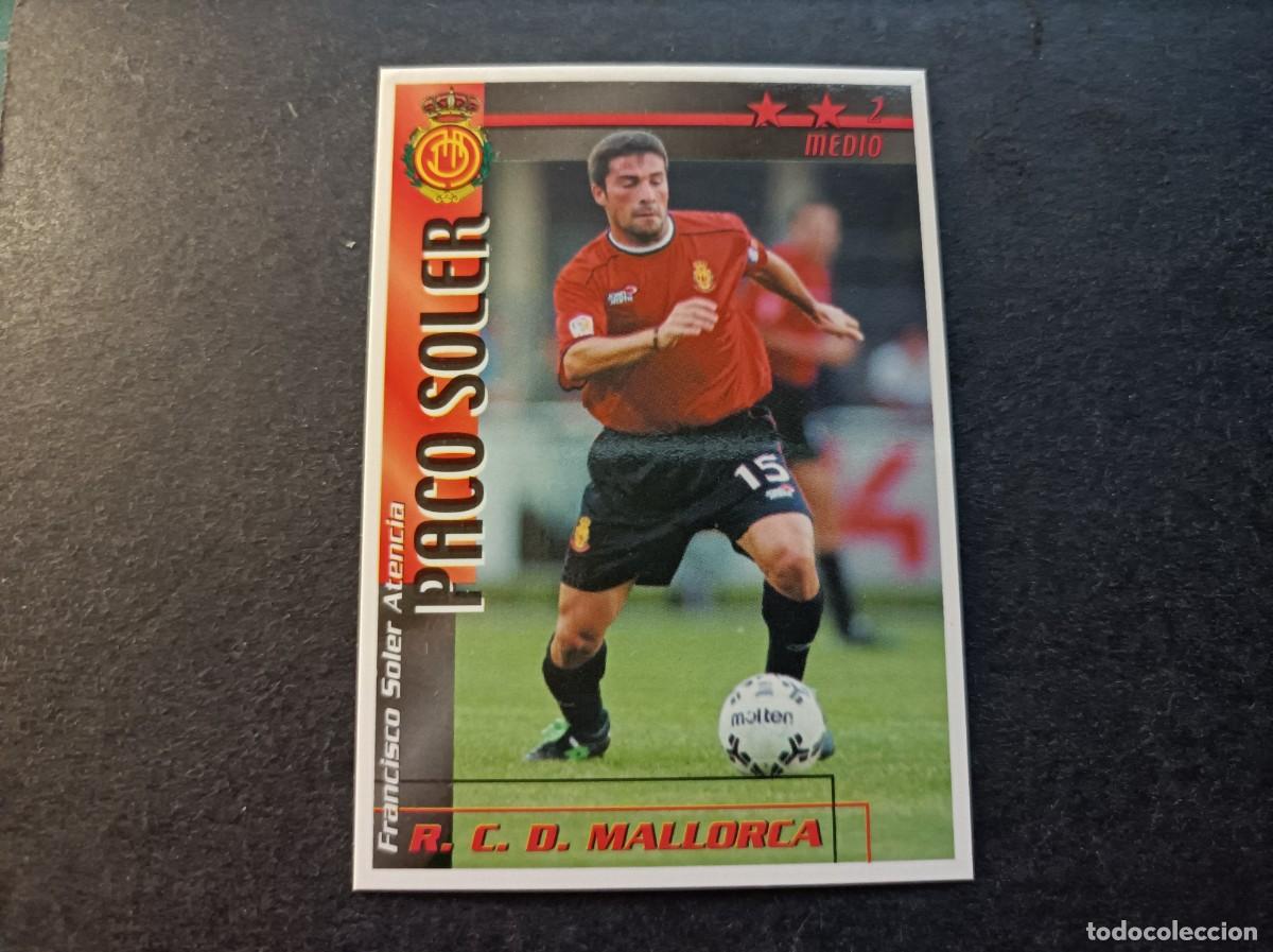 Cromos de f&uacute;tbol: Paco Soler. R.C.D. Mallorca. Liga 2002-2003. Futbol Match Total. Magic Box Int.