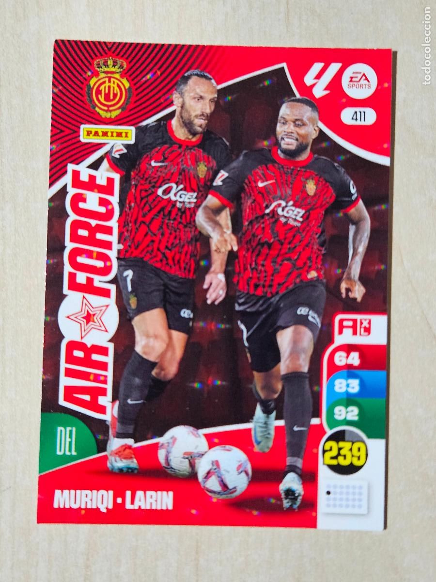 Fu&szlig;ball-Sticker: FICHA N&ordm; 411 MURIQI LARIN - ADRENALYN 24 25 - PANINI 2024 - 25 - CROMO - AIR FORCE