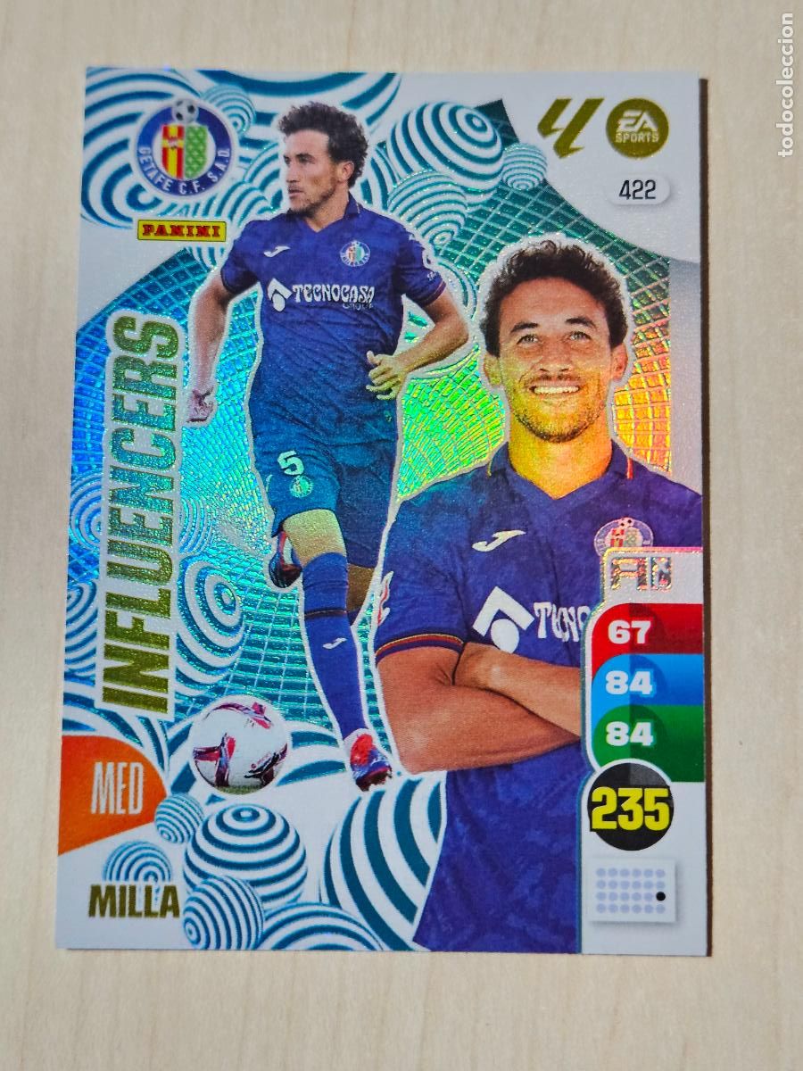 Cromos de f&uacute;tbol: FICHA N&ordm; 422 MILLA - ADRENALYN 24 25 - PANINI 2024 - 25 - CROMO - INFLUENCERS