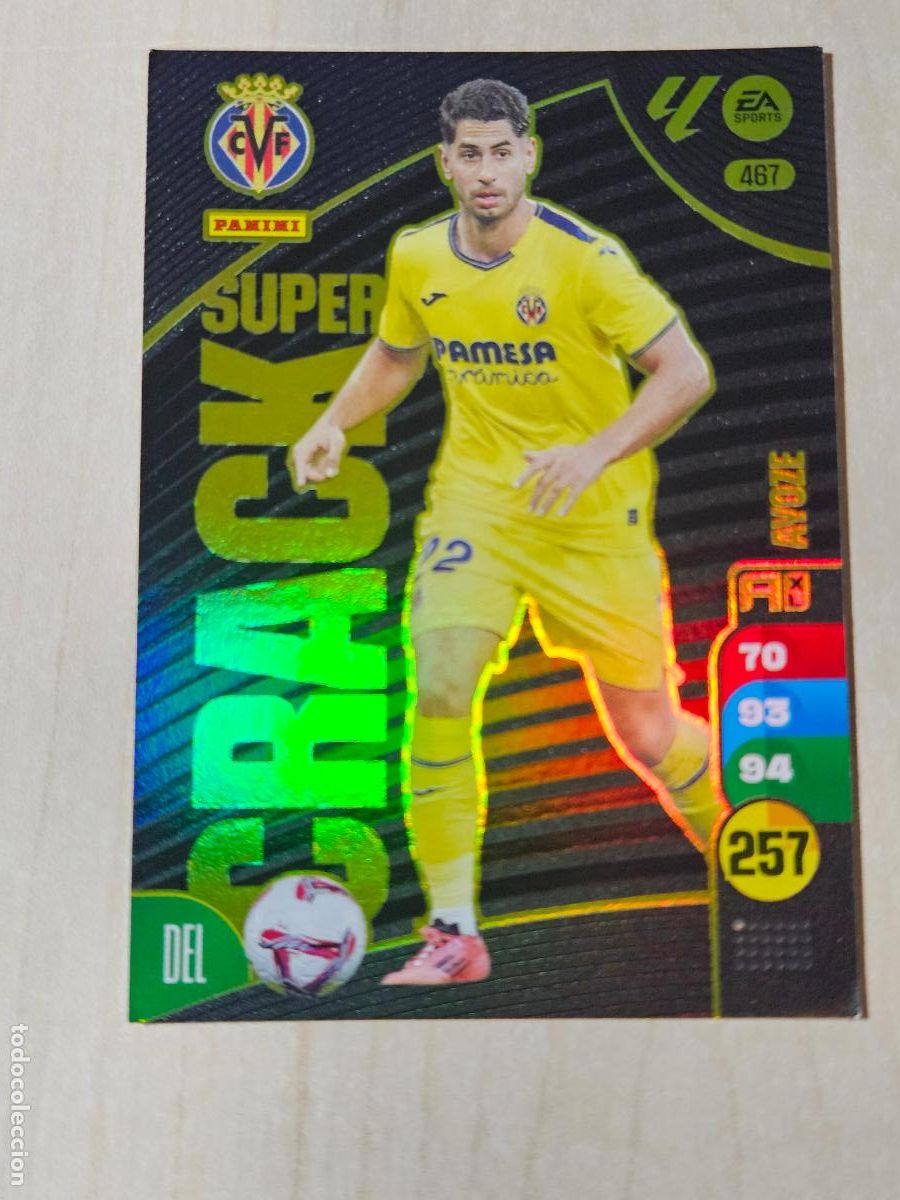 Cromos de f&uacute;tbol: FICHA N&ordm; 467 AYOZE - ADRENALYN 24 25 - PANINI 2024 - 25 - CROMO - SUPER CRACK