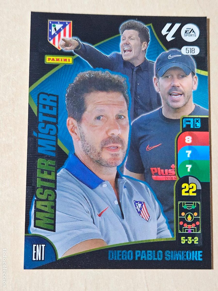 Cromos de F&uacute;tbol: FICHA N&ordm; 518 SIMEONE - ADRENALYN 24 25 - PANINI 2024 - 25 - CROMO - MASTER MISTER