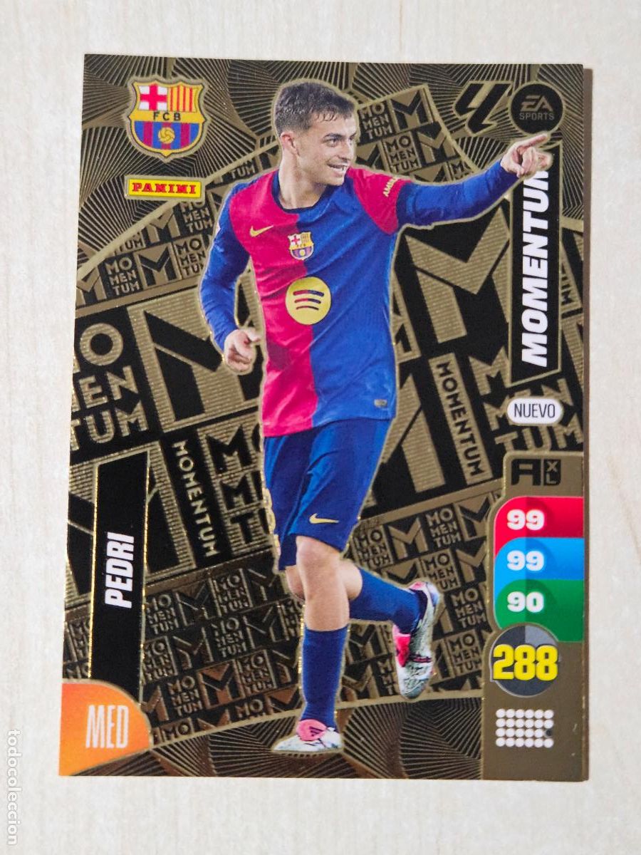 Cromos de F&uacute;tbol: FICHA PEDRI - ADRENALYN 23 24 - PANINI 2023 - 24 - CROMO - MOMENTUM