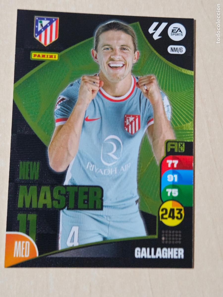 Cromos de F&uacute;tbol: FICHA GALLAGHER - NEW MASTER 6 - ADRENALYN 23 24 - PANINI 2023 - 24 - CROMO -