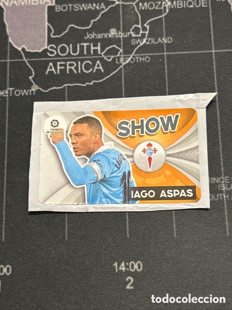 Cromos de F&uacute;tbol: IAGO ASPAS (CELTA VIGO) SHOW PANINI CROMO CHICLE LIGA 2021 2022 21 22 SIN PEGAR