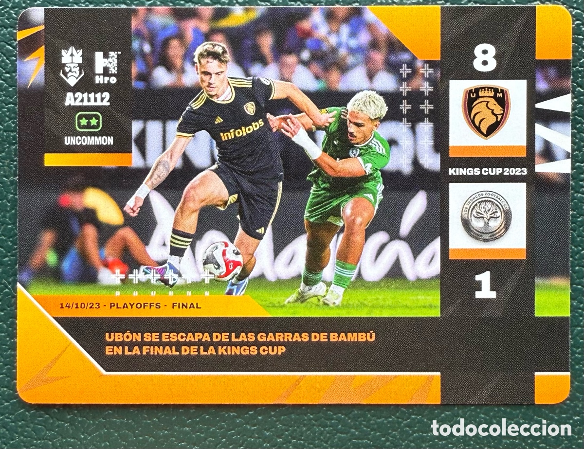 Figurine di Calcio: A21112 CRISTIAN UBON ULTIMATE MOSTOLES MOMENTOS CLAVE FICHA ALBUM KINGS LEAGUE INFOJOBS 2024 KOLEX