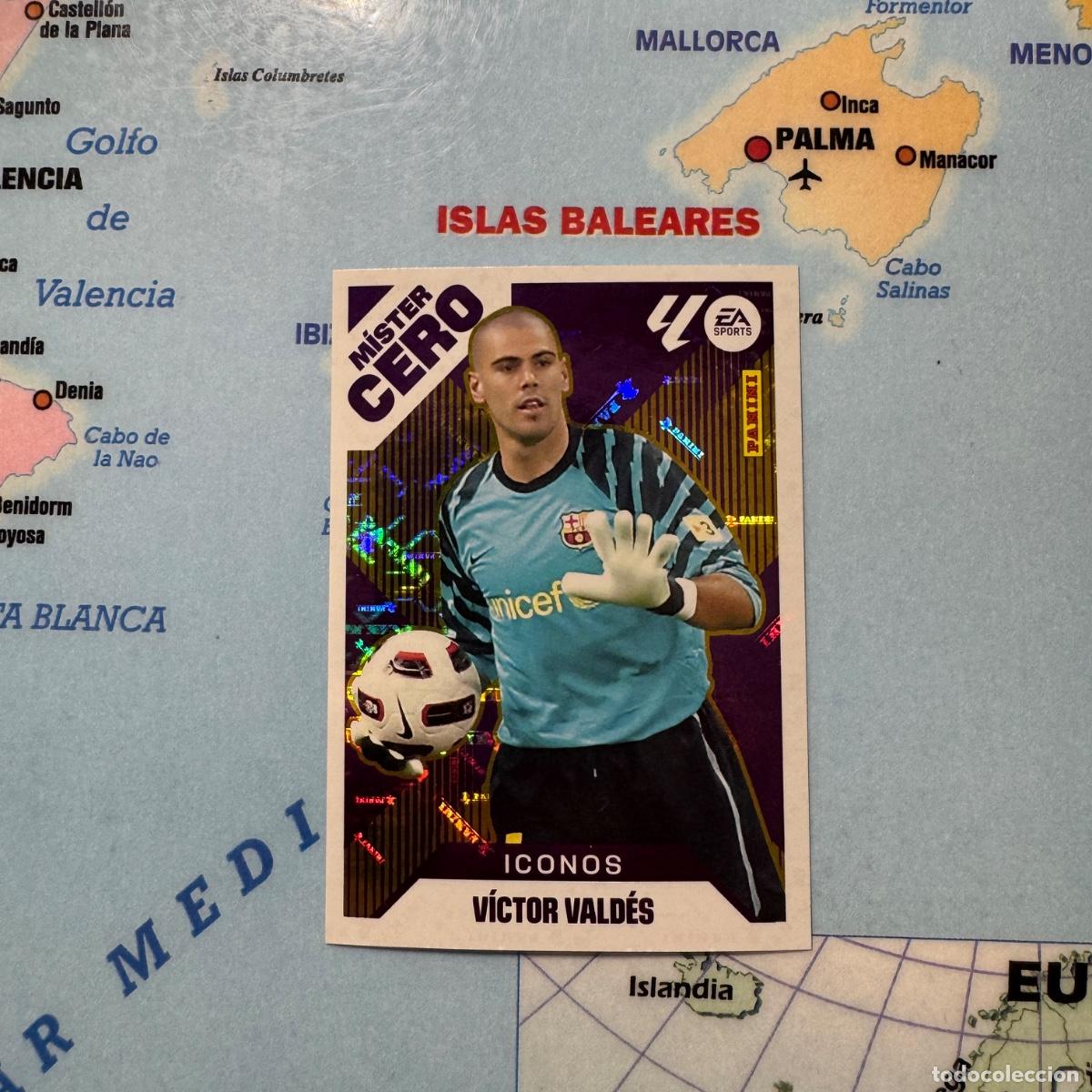 Cromos de f&uacute;tbol: V&iacute;ctor Vald&eacute;s Icono M&iacute;ster Cero n&uacute;mero 16 Del Barcelona cromo liga este 25-26 2025-2026