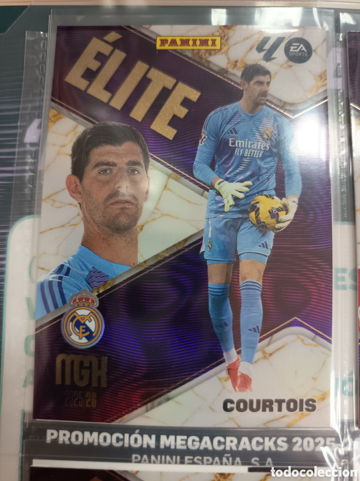 Cromos de f&uacute;tbol: 3 ELITE COURTOIS MEGACRACKS 2025 2026