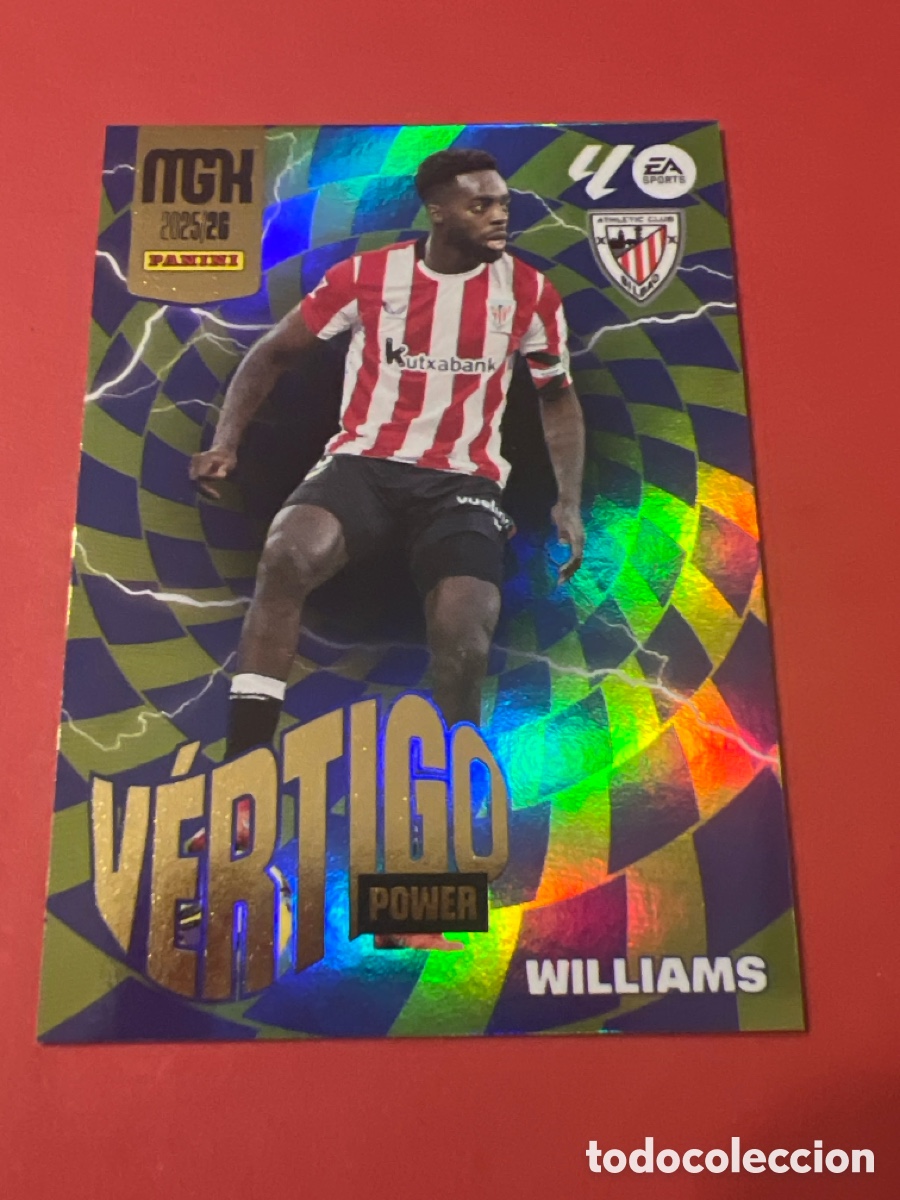 Cromos de F&uacute;tbol: C4828. MEGACRACKS MGK 2025 2026 25 26 PANINI N&ordm; P 386 WILLIAMS ATHLETIC BILBAO VERTIGO