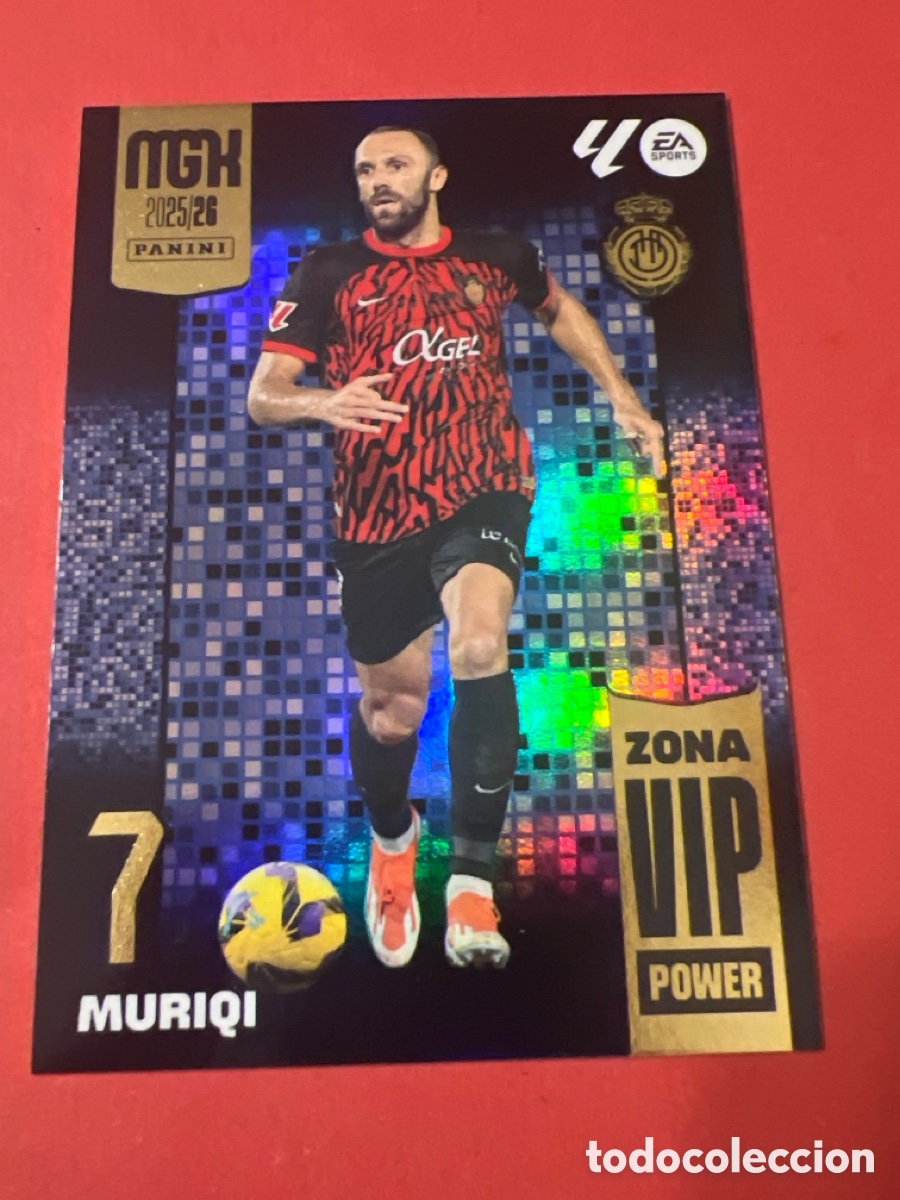 Fu&szlig;ball-Sticker: C4820. MEGACRACKS MGK 2025 2026 25 26 PANINI N&ordm; P 402 MURIQI MALLORCA ZONA VIP POWER