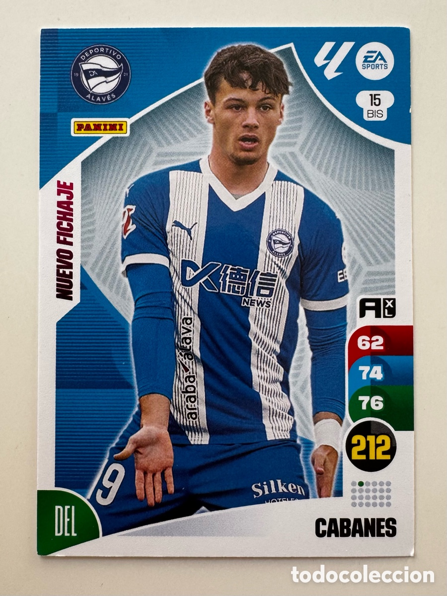 Fu&szlig;ball-Sticker: ADRENALYN XL 2024-2025 24 25 PANINI &ndash; F&Uacute;TBOL ALAV&Eacute;S N&ordm; 15 Bis Cabanes