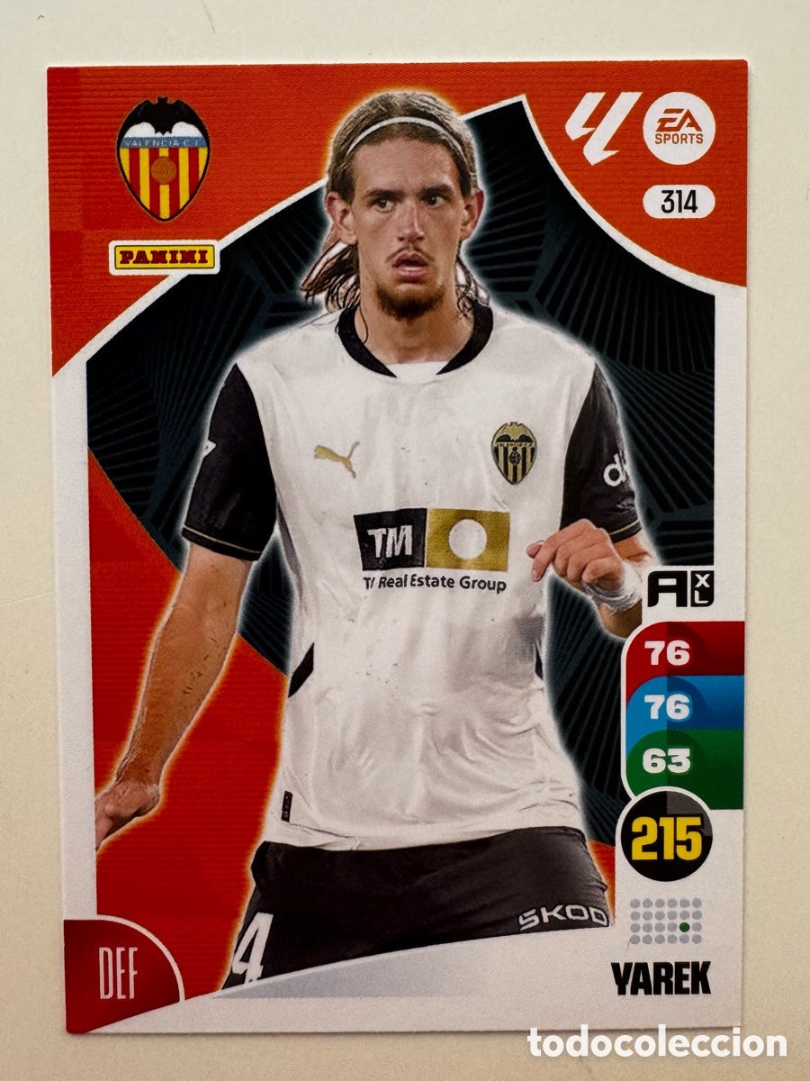 Figurine di Calcio: ADRENALYN XL 2024-2025 24 25 PANINI &ndash; F&Uacute;TBOL VALENCIA CF N&ordm; 314 YAREK