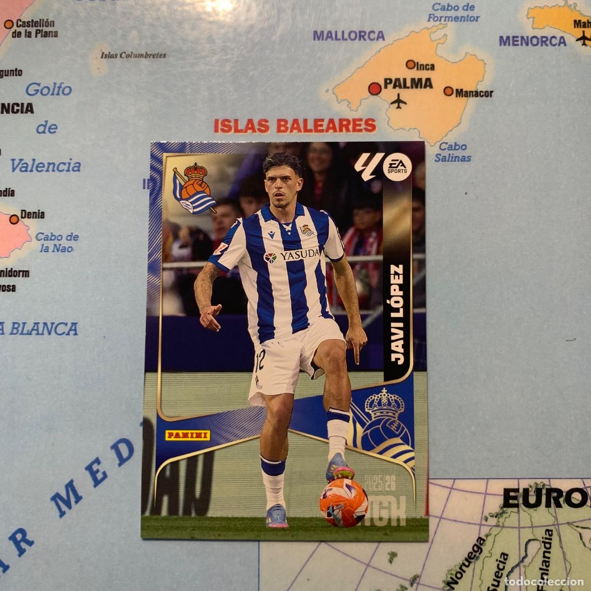 Cartes &agrave; collectionner de Football: Javi Lopez n&uacute;mero 315 de la Real Sociedad megacracks 25-26 2025-2026