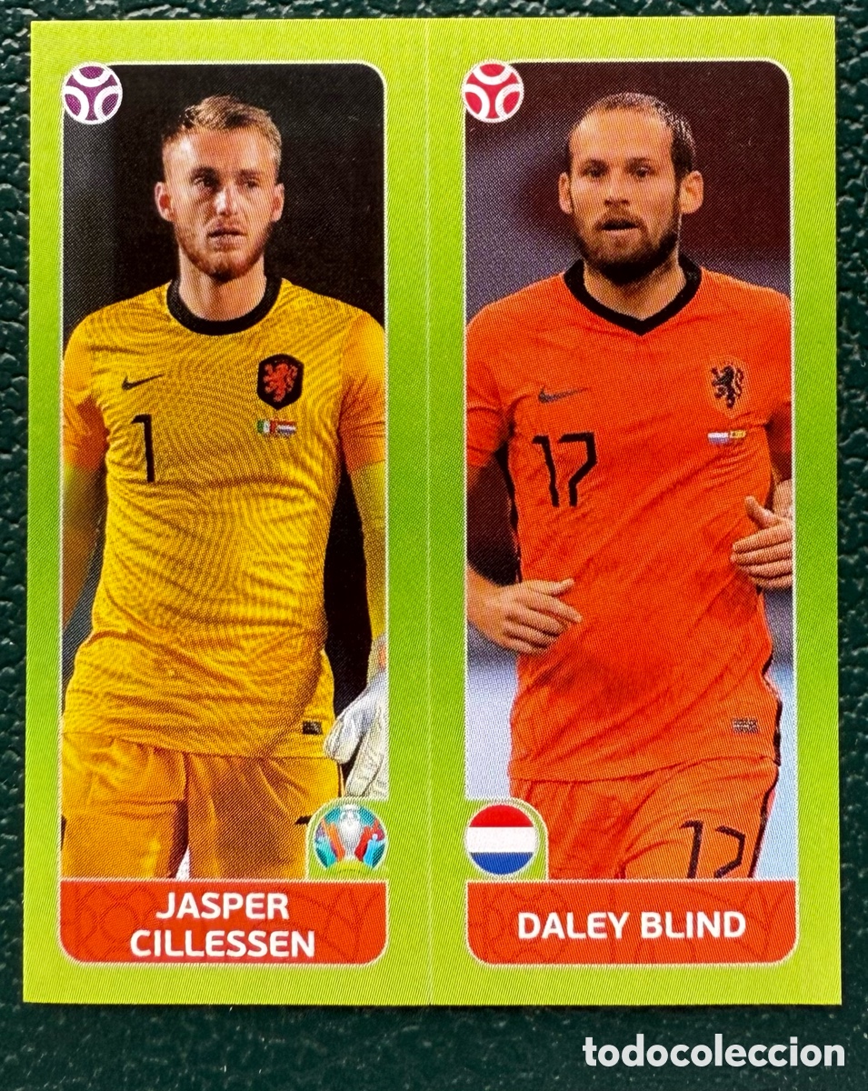 Fu&szlig;ball-Sticker: 262 JASPER CILLESSEN / DALEY BLIND HOLANDA CROMO ALBUM UEFA EURO 2020 TOURNAMENT EDITION PANINI