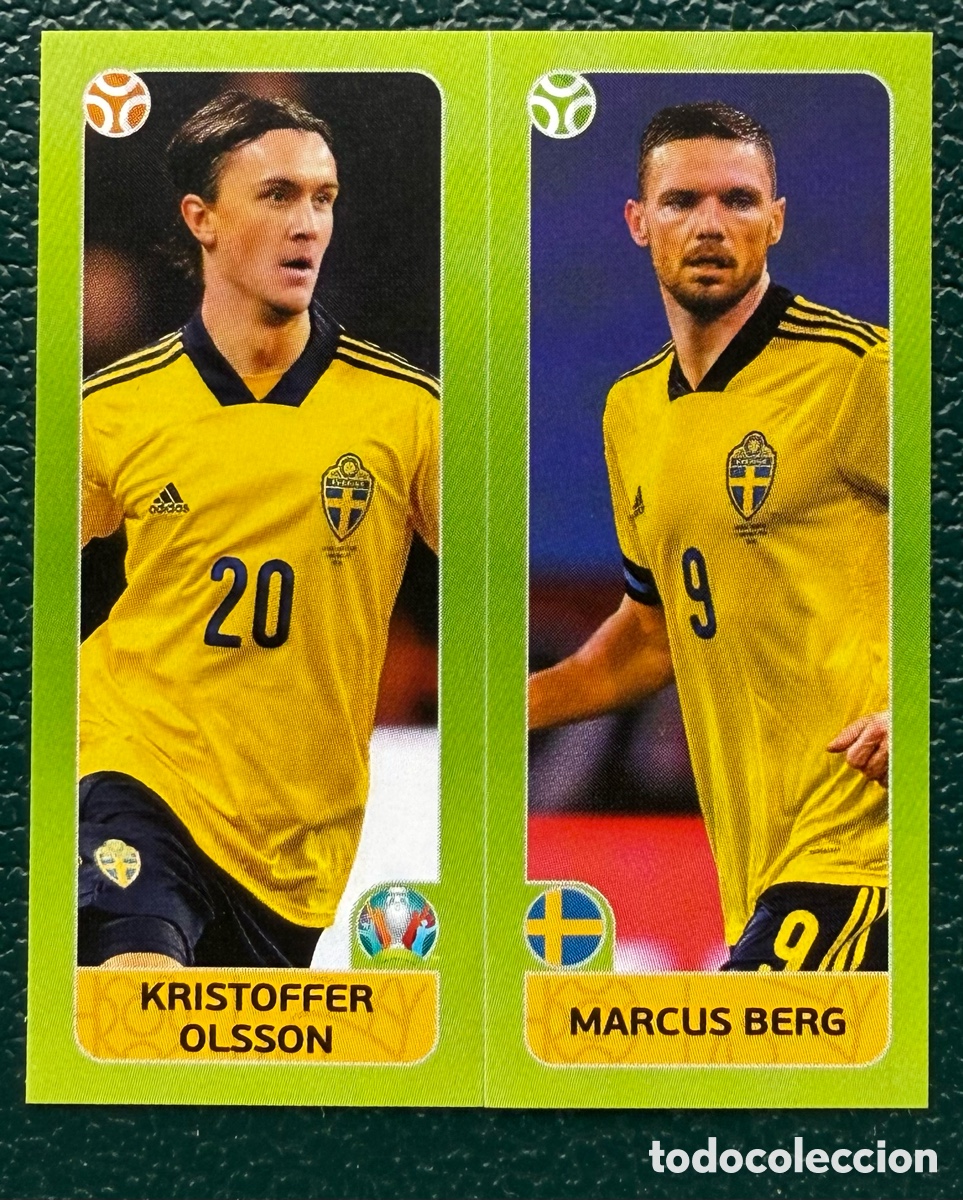 Figurine di Calcio: 544 KRISTOFFER OLSSON / MARCUS BERG SUECIA CROMO ALBUM UEFA EURO 2020 TOURNAMENT EDITION PANINI