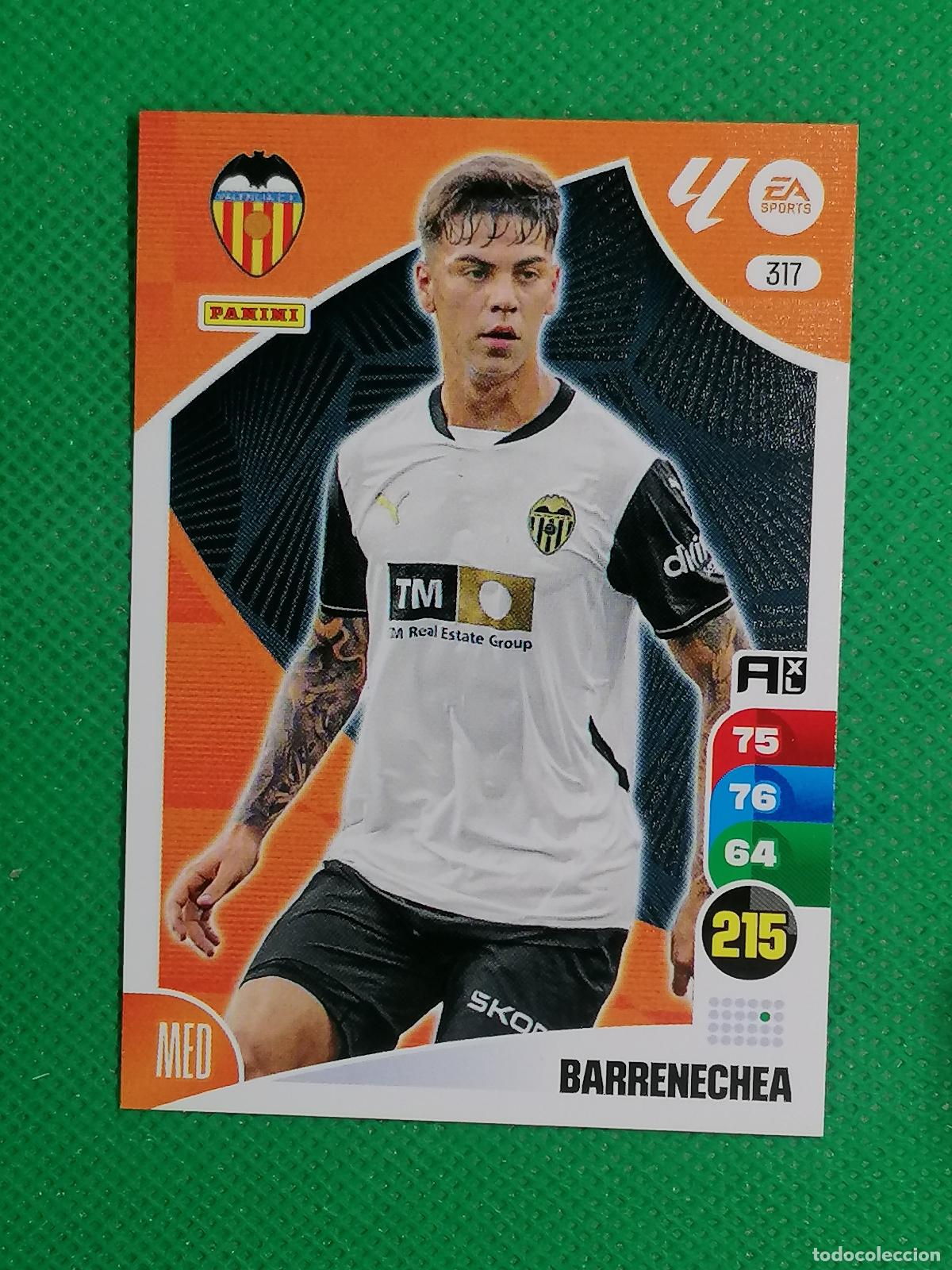 Figurine di Calcio: 317 BARRENECHEA VALENCIA ⚽ PANINI LIGA ADRENALYN XL 2024 2025 24 25 ⚽