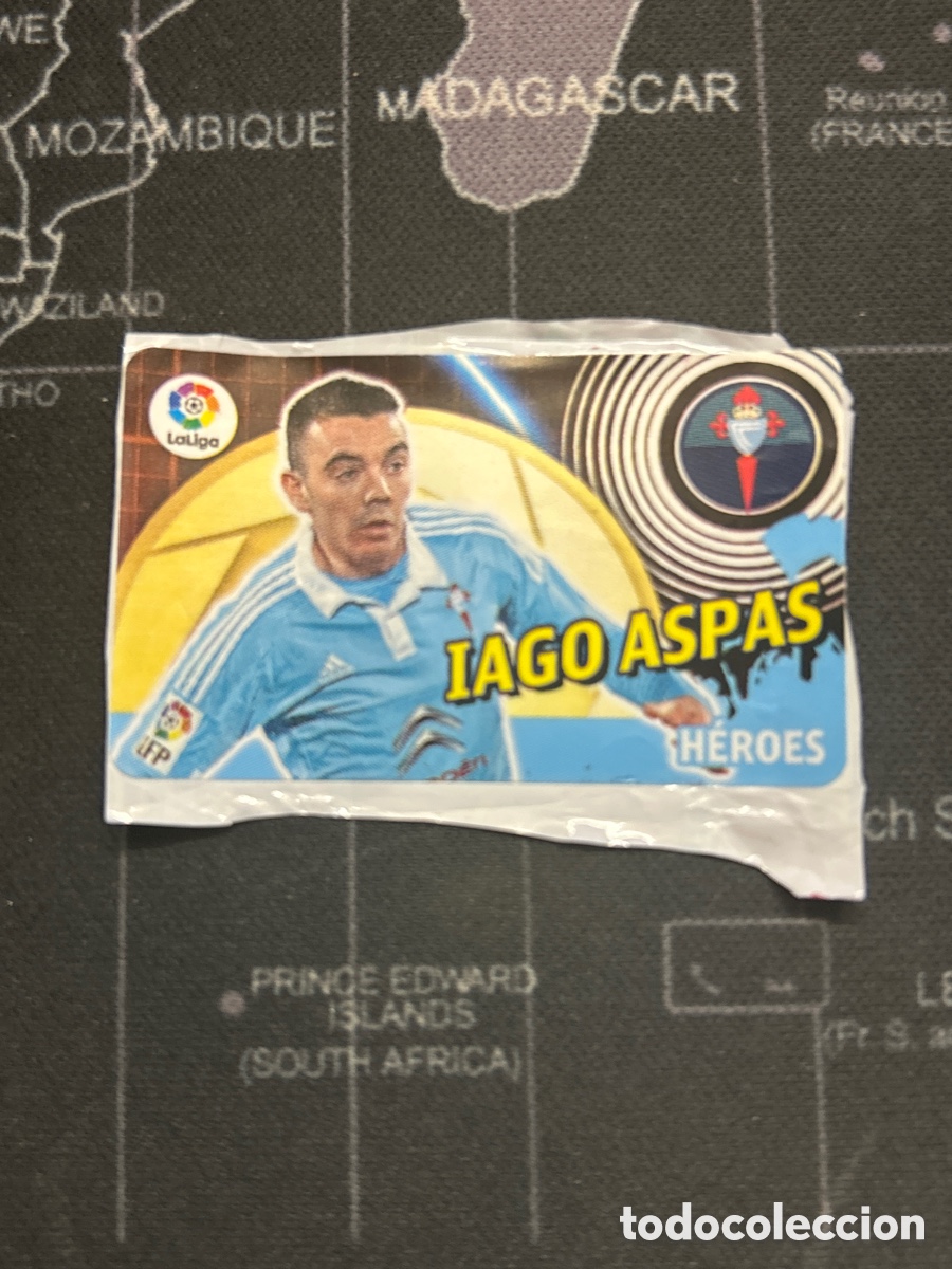 Cromos de F&uacute;tbol: IAGO ASPAS (CELTA VIGO) HEROES PANINI CROMO CHICLE LIGA 2016 2017 16 17 SIN PEGAR