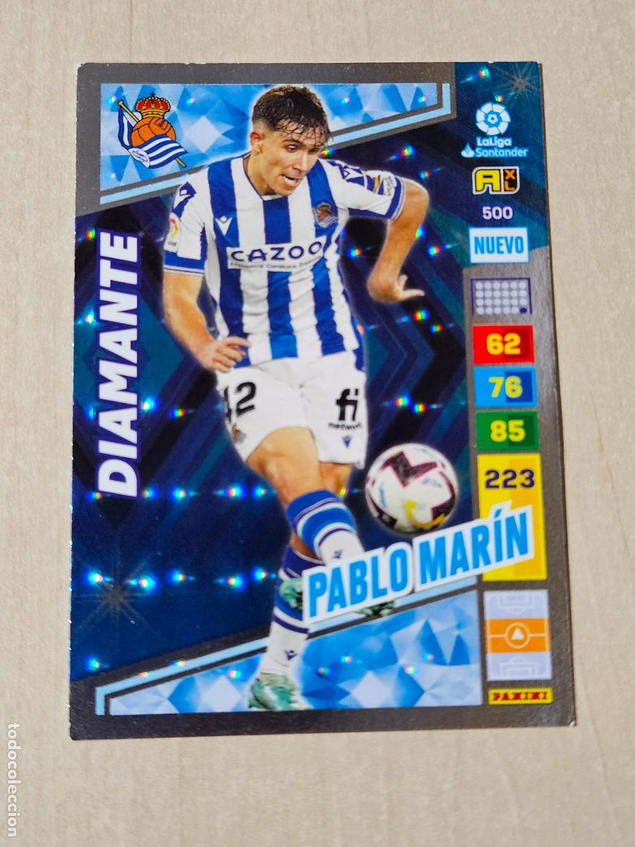 Cromos de F&uacute;tbol: FICHA N&ordm; 500 PABLO MARIN - ADRENALYN 22 23 - PANINI 2022 - 23 - CROMO - NUEVO DIAMANTE