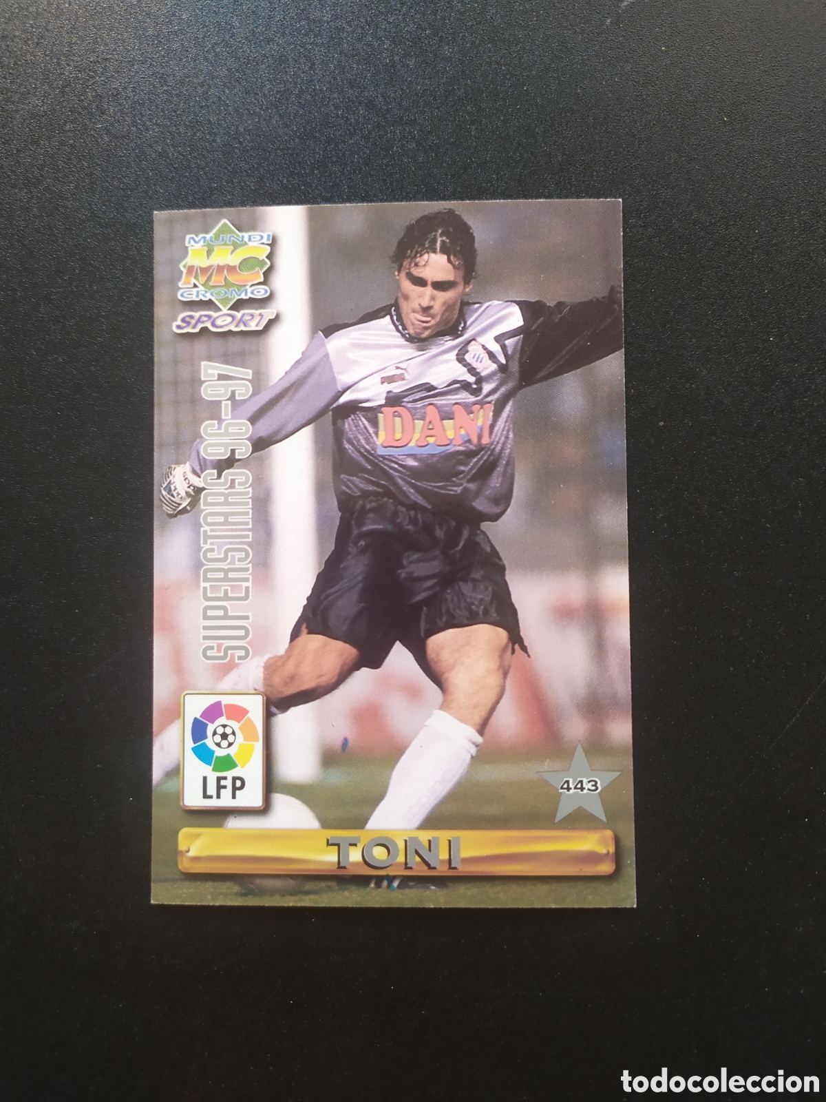 Cromos de F&uacute;tbol: Mundicromo fichas Liga 1996 1997 96 97 Toni Higuera superstars n&deg; 443 Espanyol Real Zaragoza