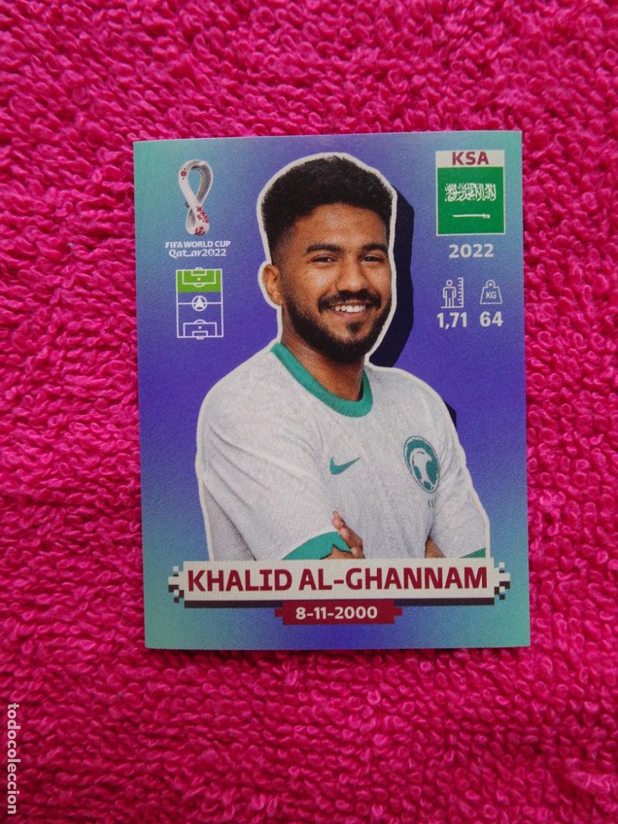 Cromos de F&uacute;tbol: khalid al-ghannam ksa 20 selecci&oacute;n arabia saudi qatar 2022 fifa world cup catar 2022