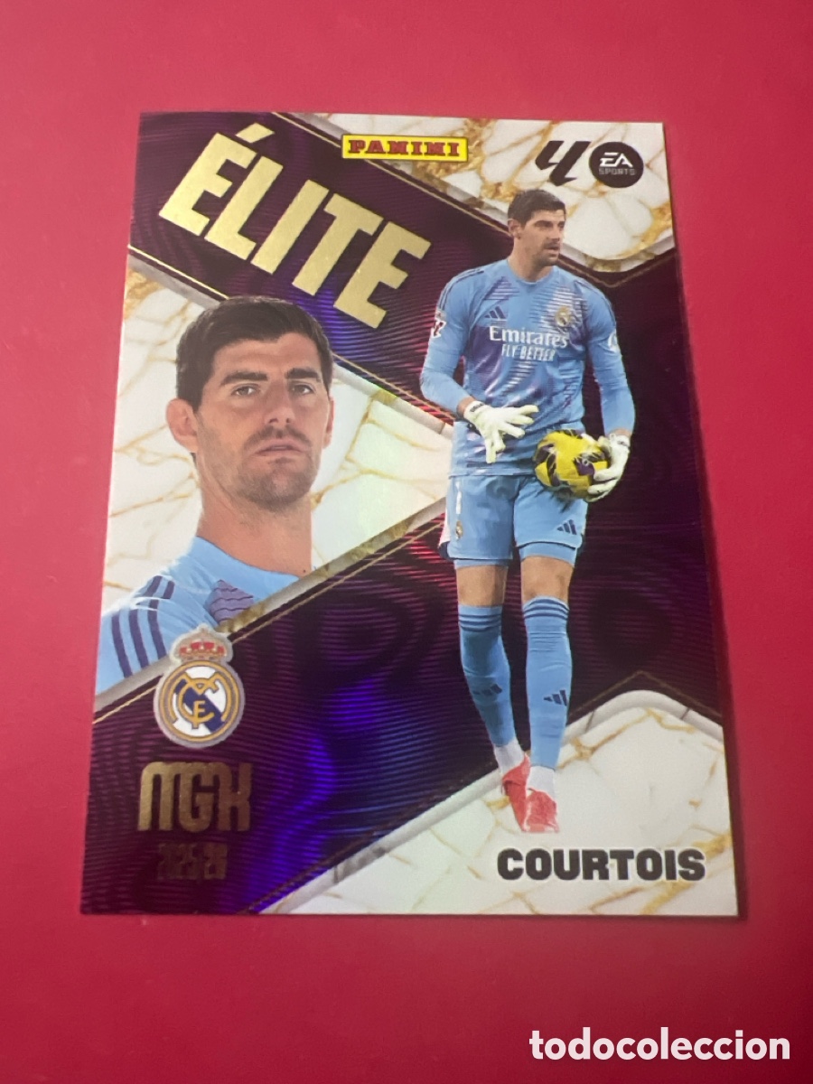 Cromos de F&uacute;tbol: A1056. 3 Courtois - Real Madrid - ELITE - PANINI Megacracks MGK 2025 2026 25 26 Mega Cracks