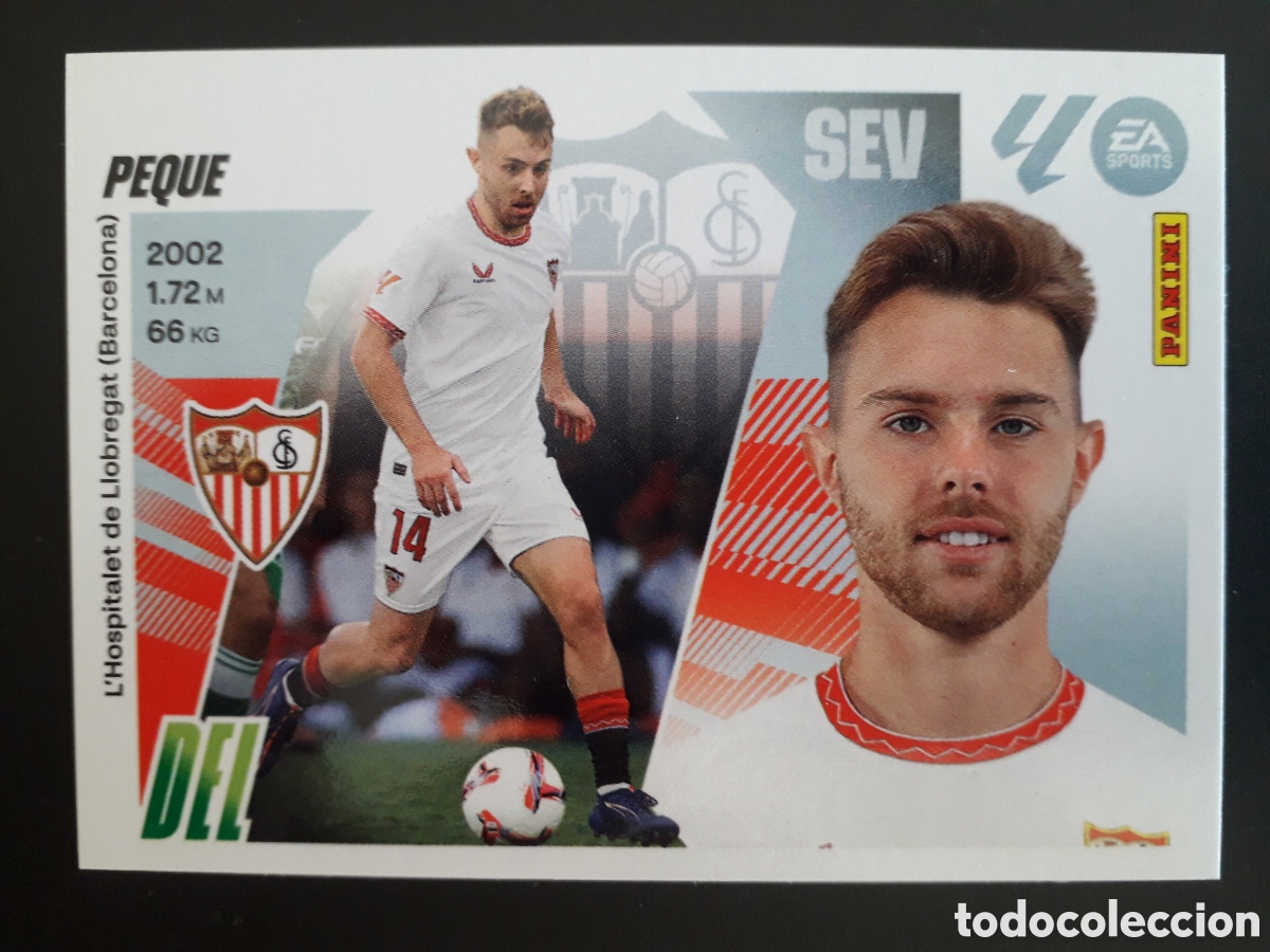 Cromos de f&uacute;tbol: PEQUE SEVILLA N&deg; 16 ED ESTE 2025 2026 25 26 SIN PEGAR PEDIDO M&Iacute;NIMO 3&euro;.